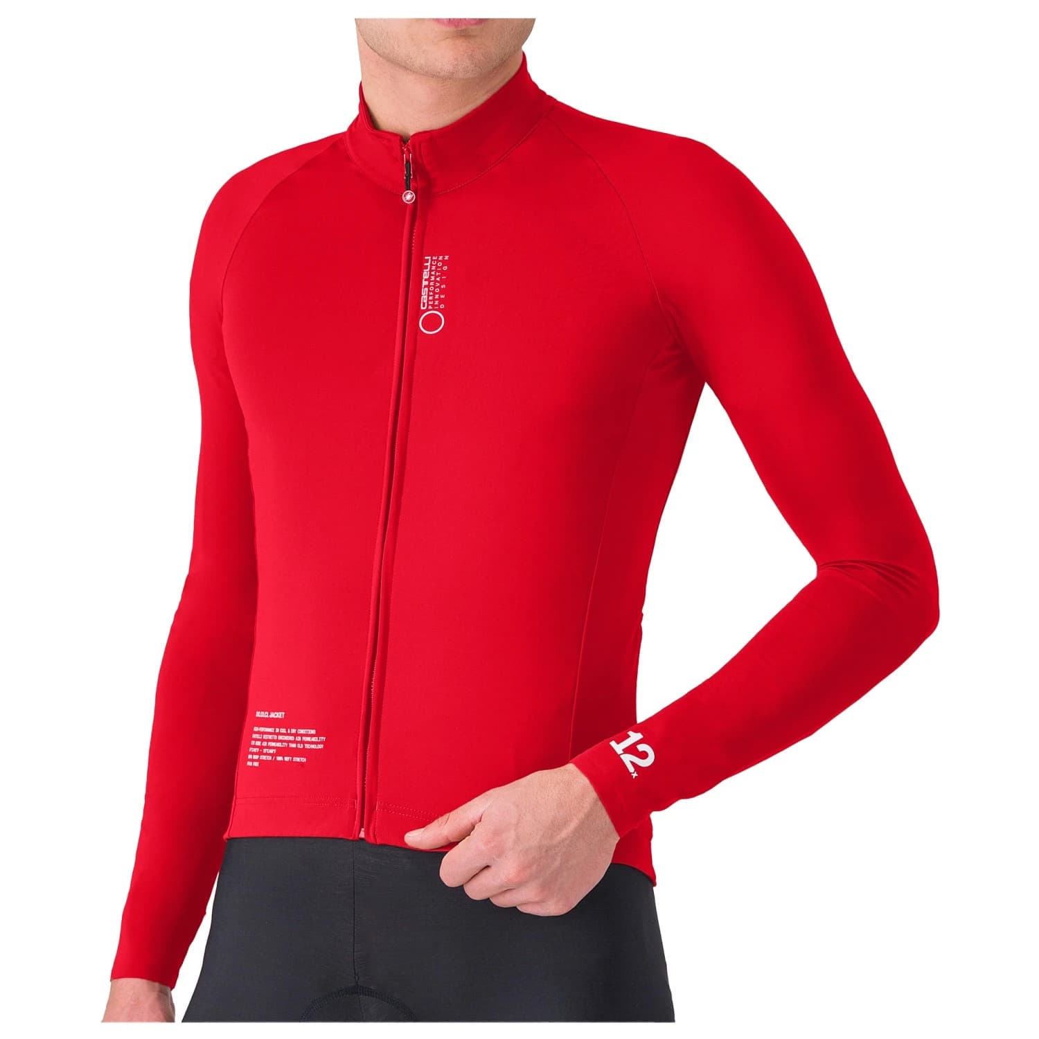 Мъжко ветрозащитно яке за колоездене Castelli Do.Di.Ci. Jacket Cycling jacket - Rich Red