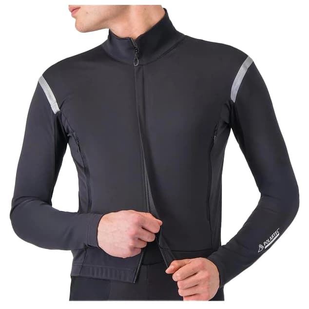 Мъжко водоустойчиво яке за колоездене Castelli Perfetto RoS 3 Jacket Cycling jacket - Light Black / Silver Reflex