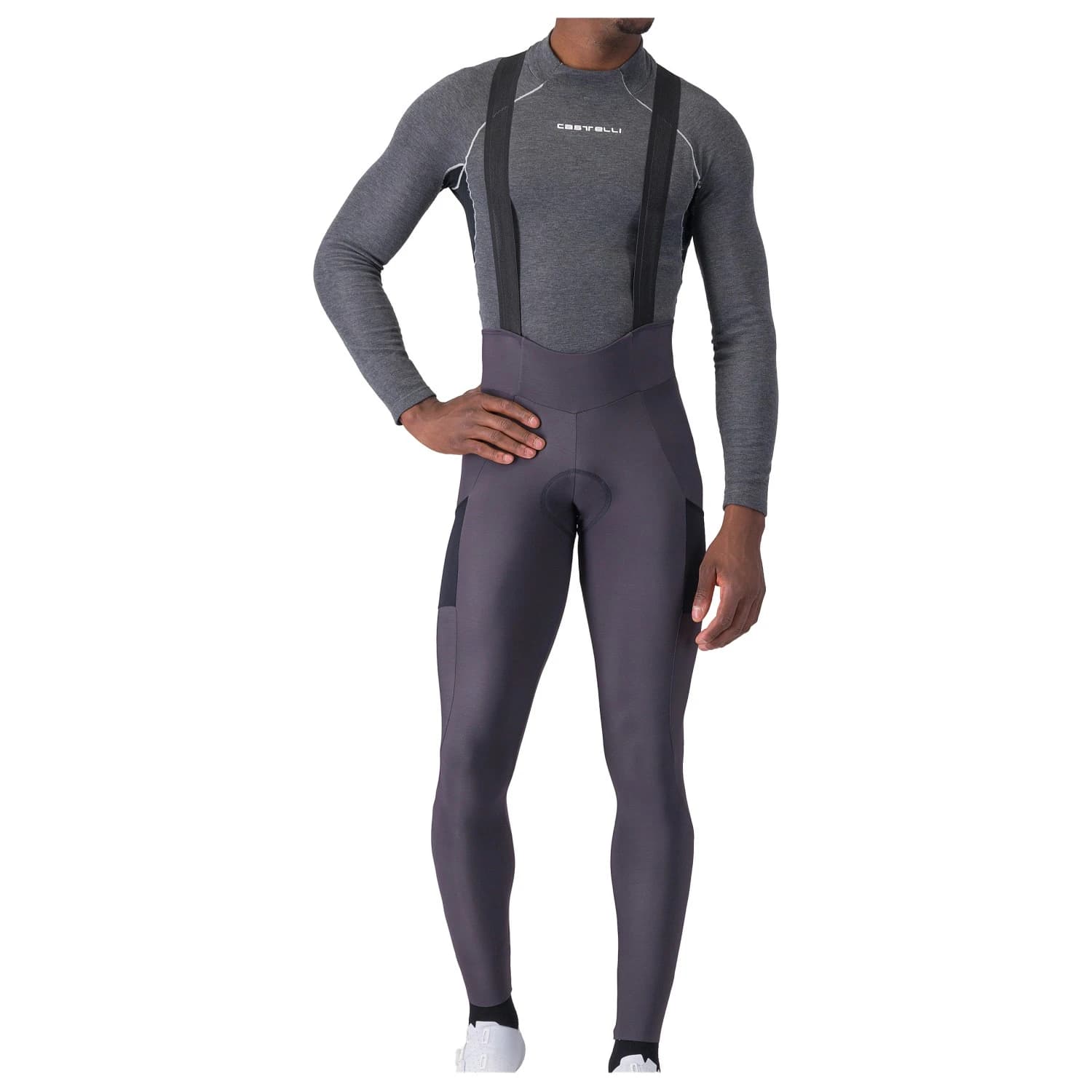 Мъжки клин за колоездене Castelli Unlimited Bibtight Cycling bottoms - Dark Grey