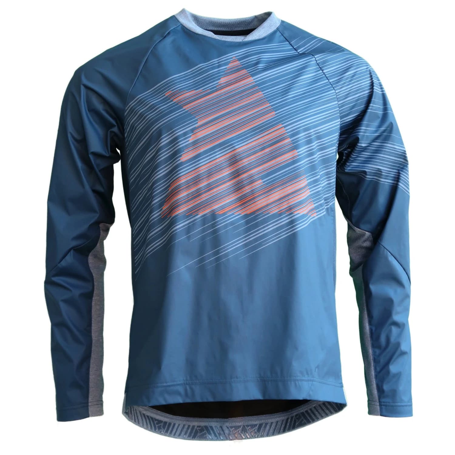 Мъжка фланелка с дълъг ръкав за колоездене Zimtstern Protechzonez Shirt L/S Cycling jersey - French Navy