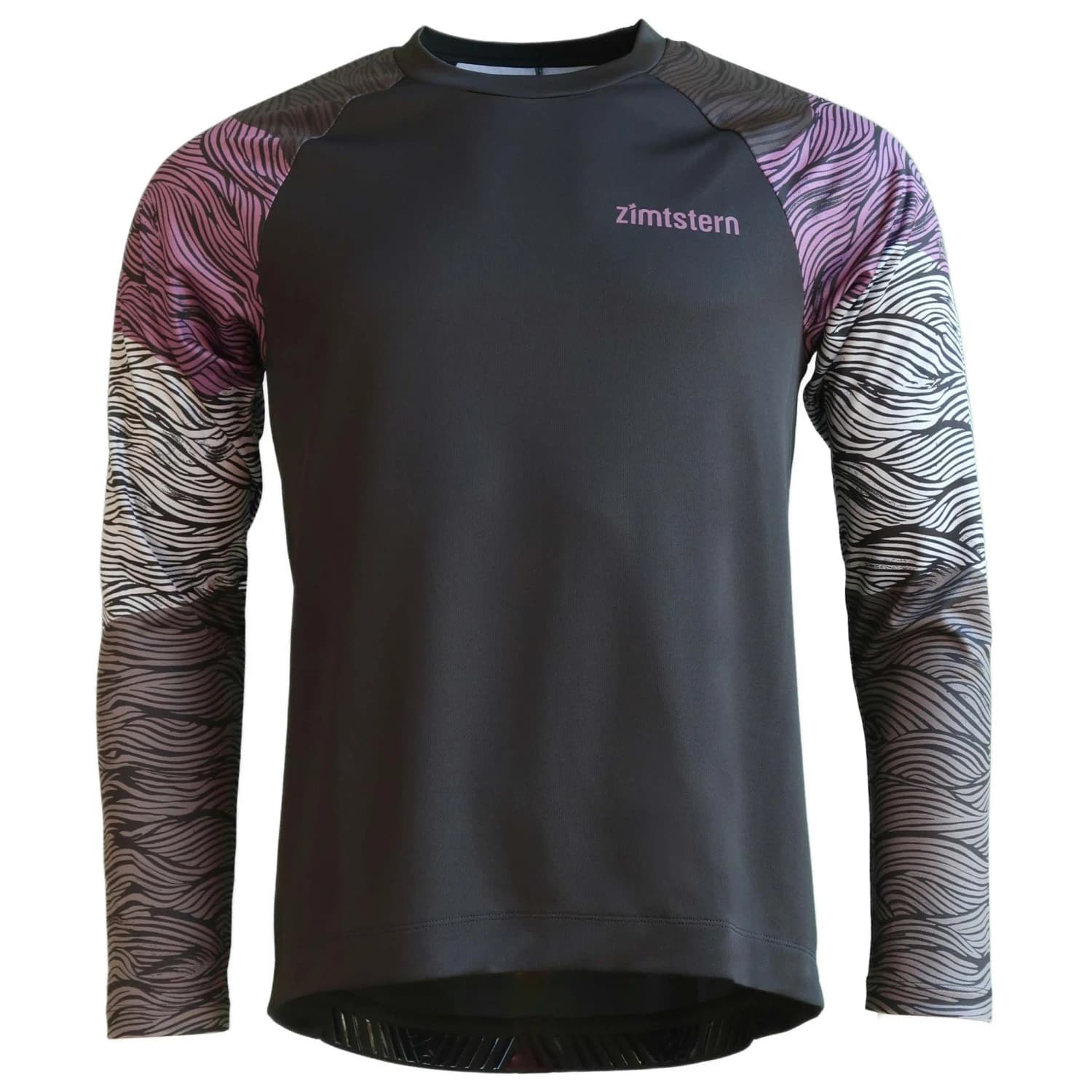 Мъжка фланелка с дълъг ръкав за колоездене Zimtstern Braapz Shirt L/S Cycling jersey - Pirate Black