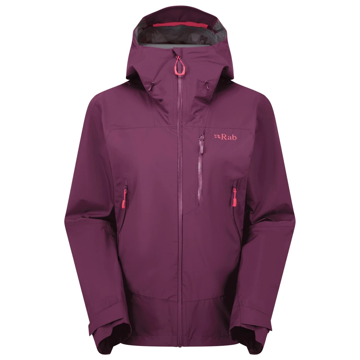 Дамско водоустойчиво яке Rab Women's Downpour Mountain Jacket Waterproof jacket - Mulberry