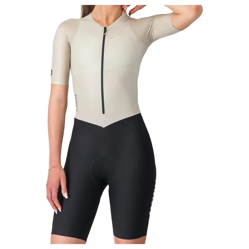 Дамски скин за колоездене Castelli Women's Movement Suit Cycling skinsuit - Silver Moon / Black