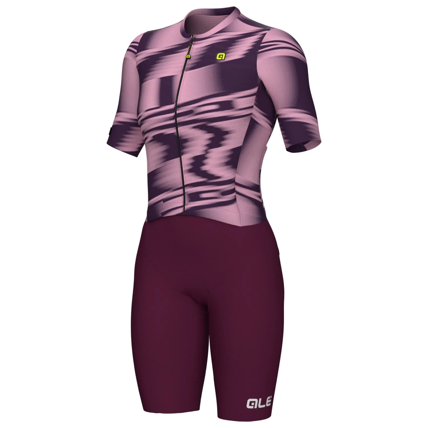 Дамски скин за колоездене Alé Women's Pr-E Techno Body S/S Cycling skinsuit - Pink