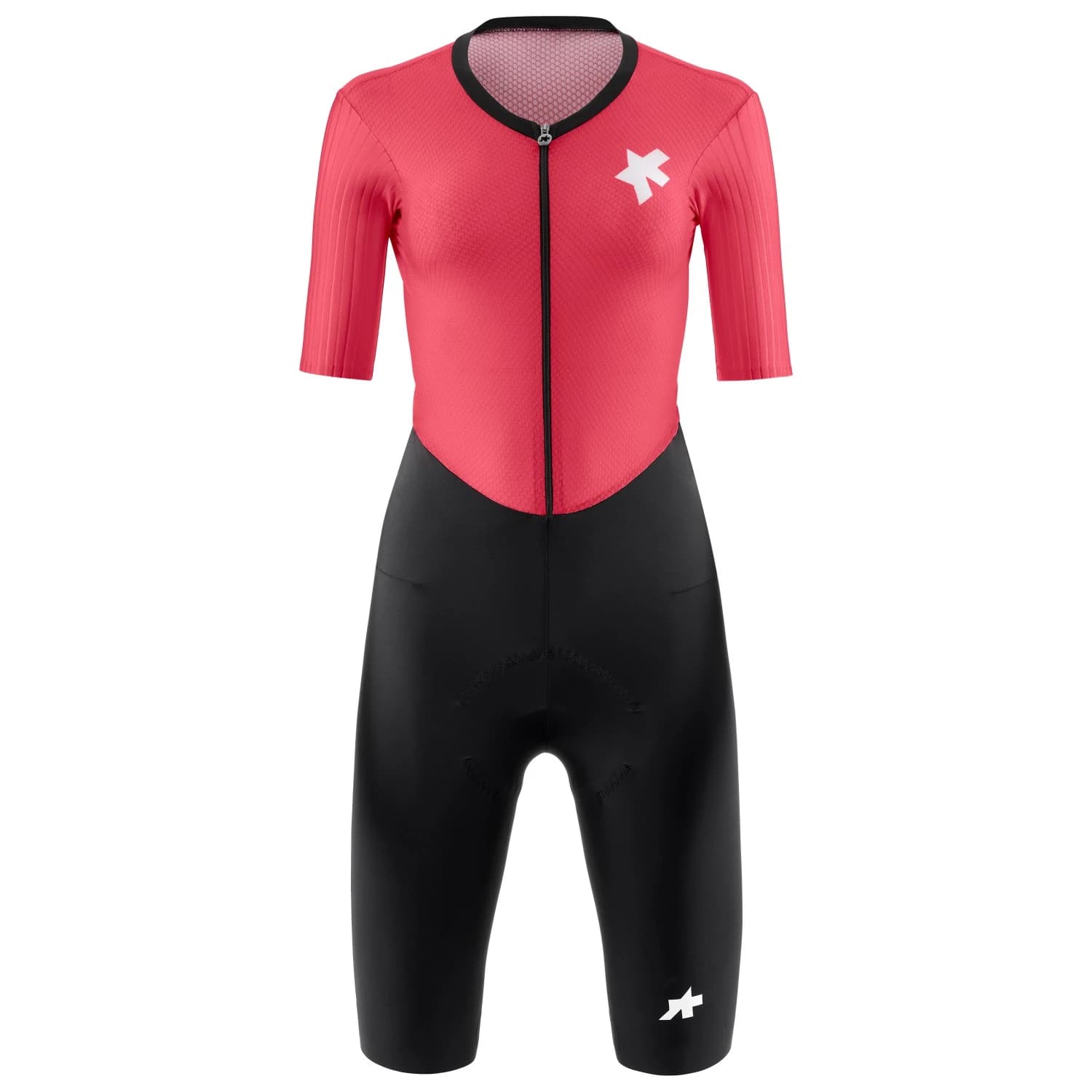 Дамски скин за колоездене ASSOS Women's Dyora R Roadsuit S11 Cycling skinsuit - Deadly Berry
