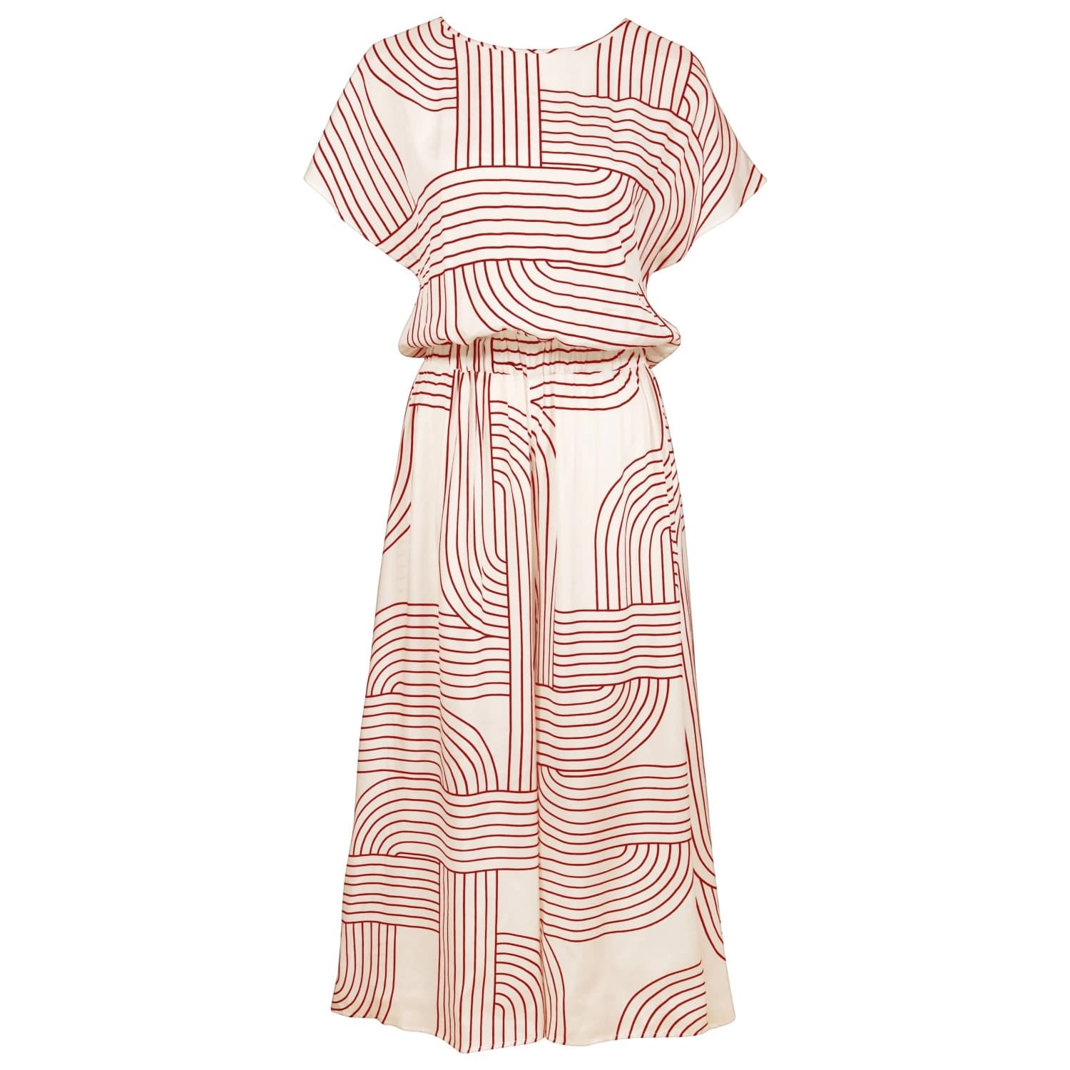 Дамски гащеризон Watercult Women's Line Set Jumpsuit No. W930 Jumpsuit - Tofu / Crimson