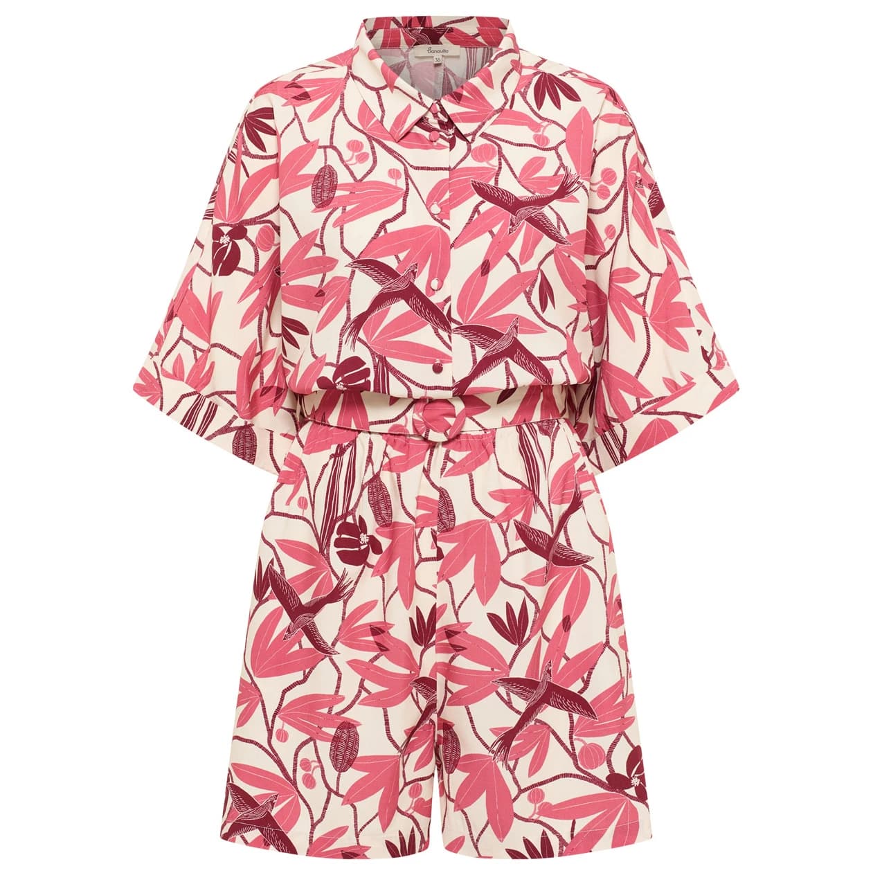 Дамски гащеризон Tranquillo Women's Overall Milaa Jumpsuit - Berry Bird