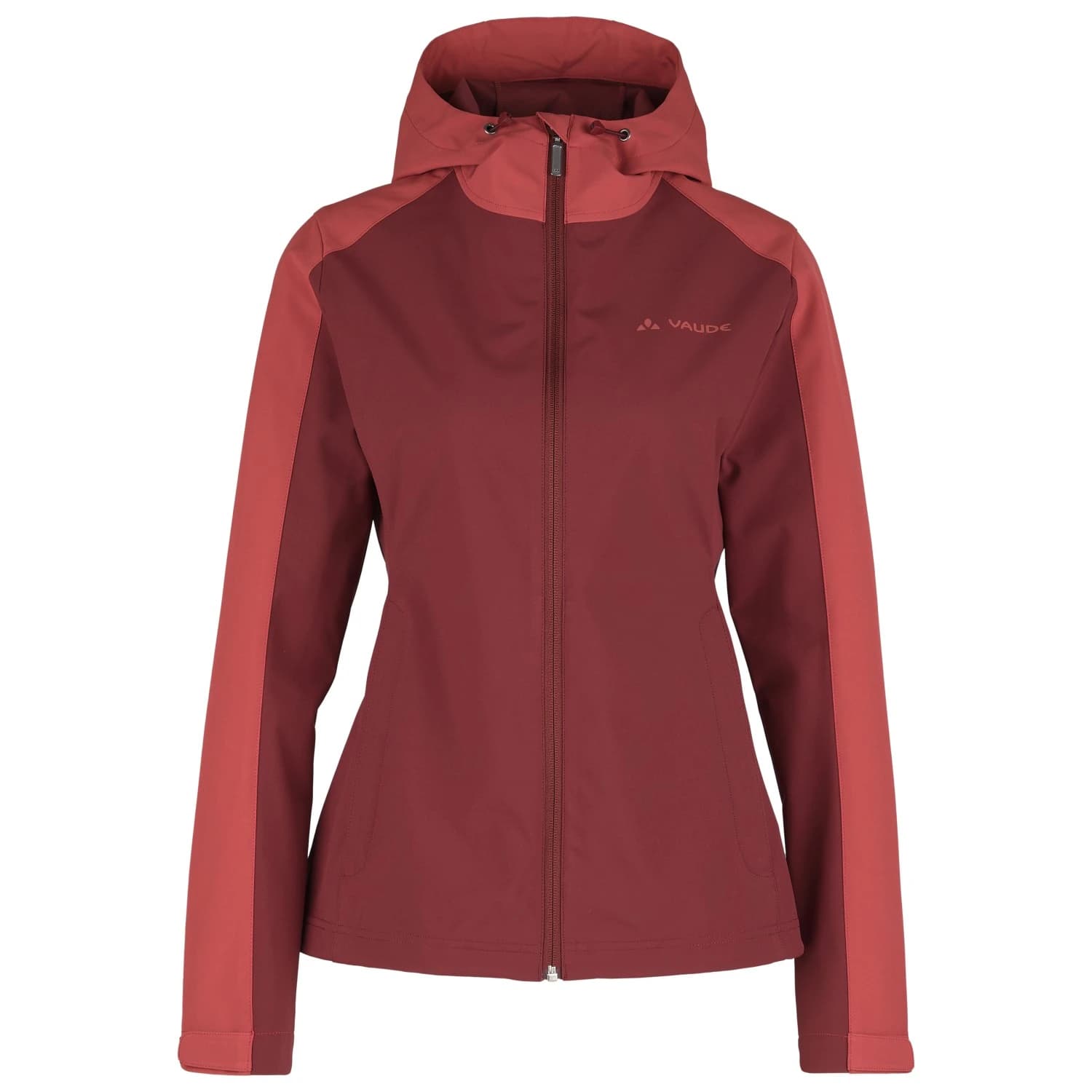 Дамско софтшел яке Vaude Women's Itri Hoody Jacket Softshell jacket - Dark Cherry