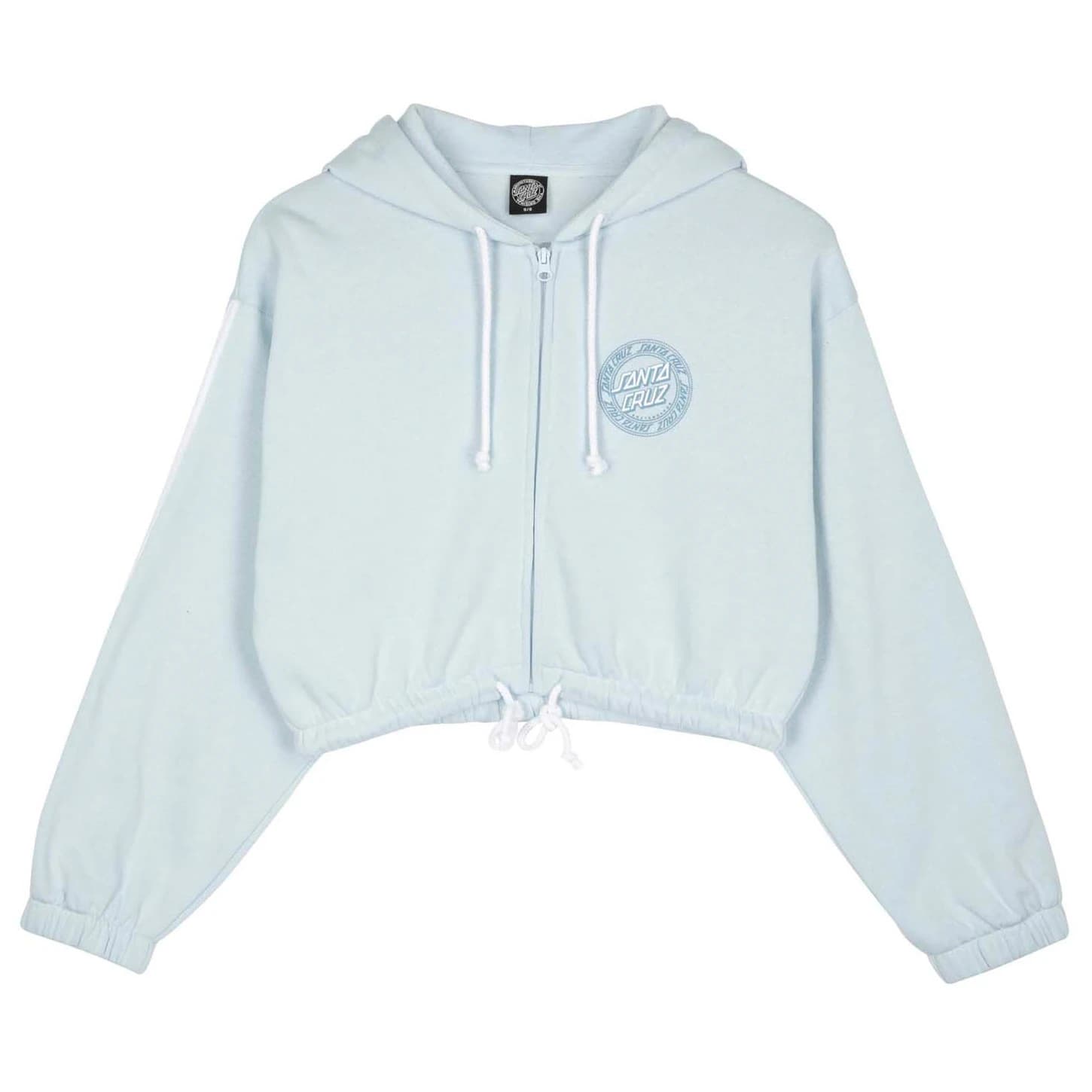 Дамско яке за тренировка Santa Cruz Women's Check Outline Ringed Dot Zip Training jacket - Fresh Blue