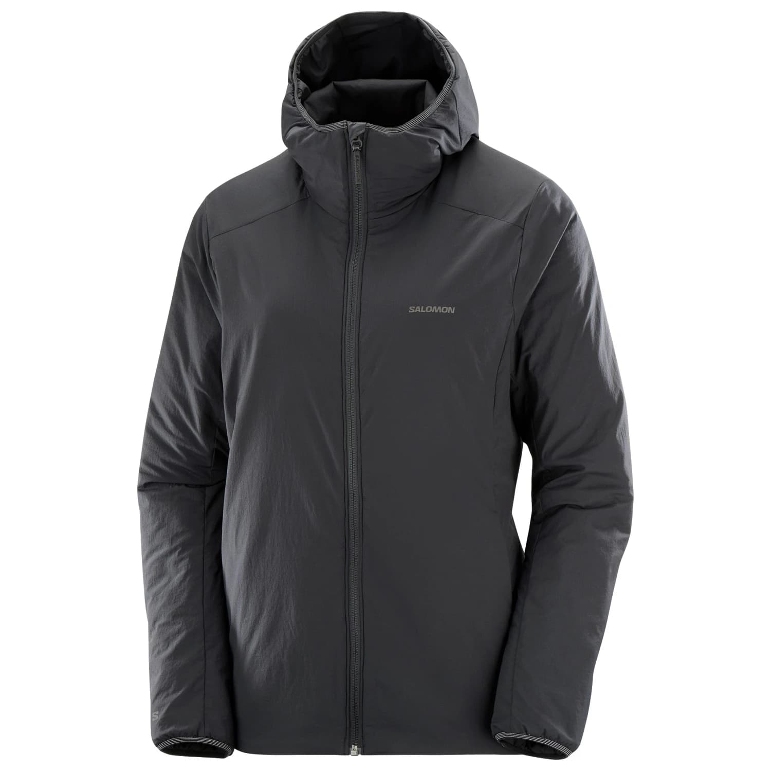 Дамско яке за бягане Salomon Women's Mountain Flex Jacket Hoodie Synthetic jacket - Deep Black