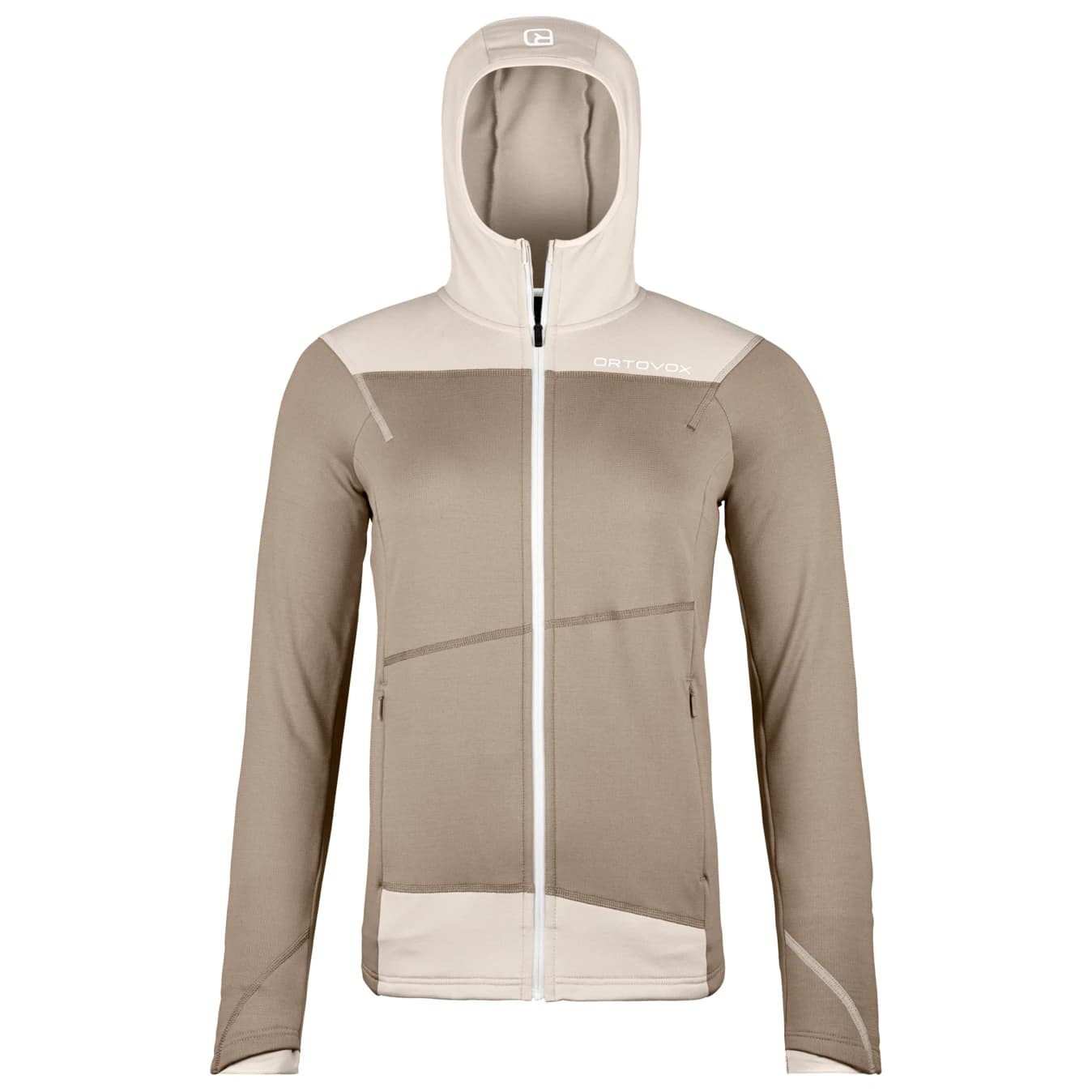 Дамско вълнено яке Ortovox Women's Fleece Light Hoody Fleece jacket - Grey Sand