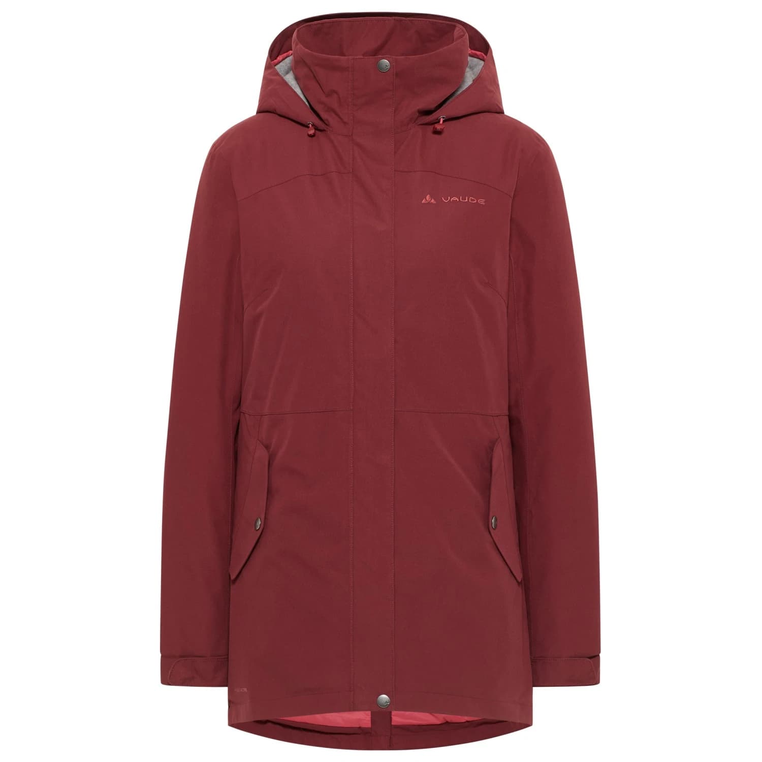 Дамско яке парка Vaude Women's Pellice Wool Parka - Dark Cherry