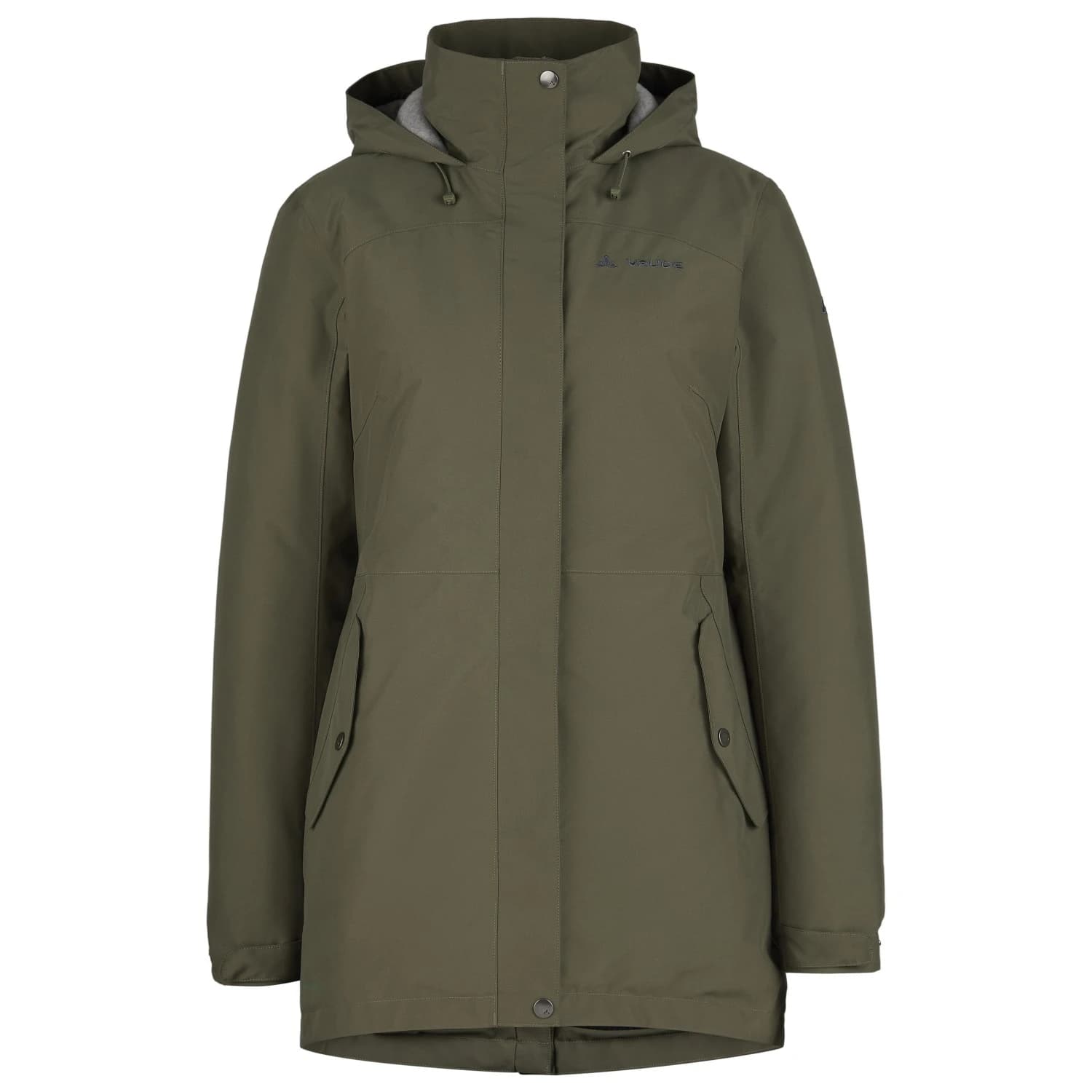 Дамско яке парка Vaude Women's Pellice Wool Parka - Khaki Uni