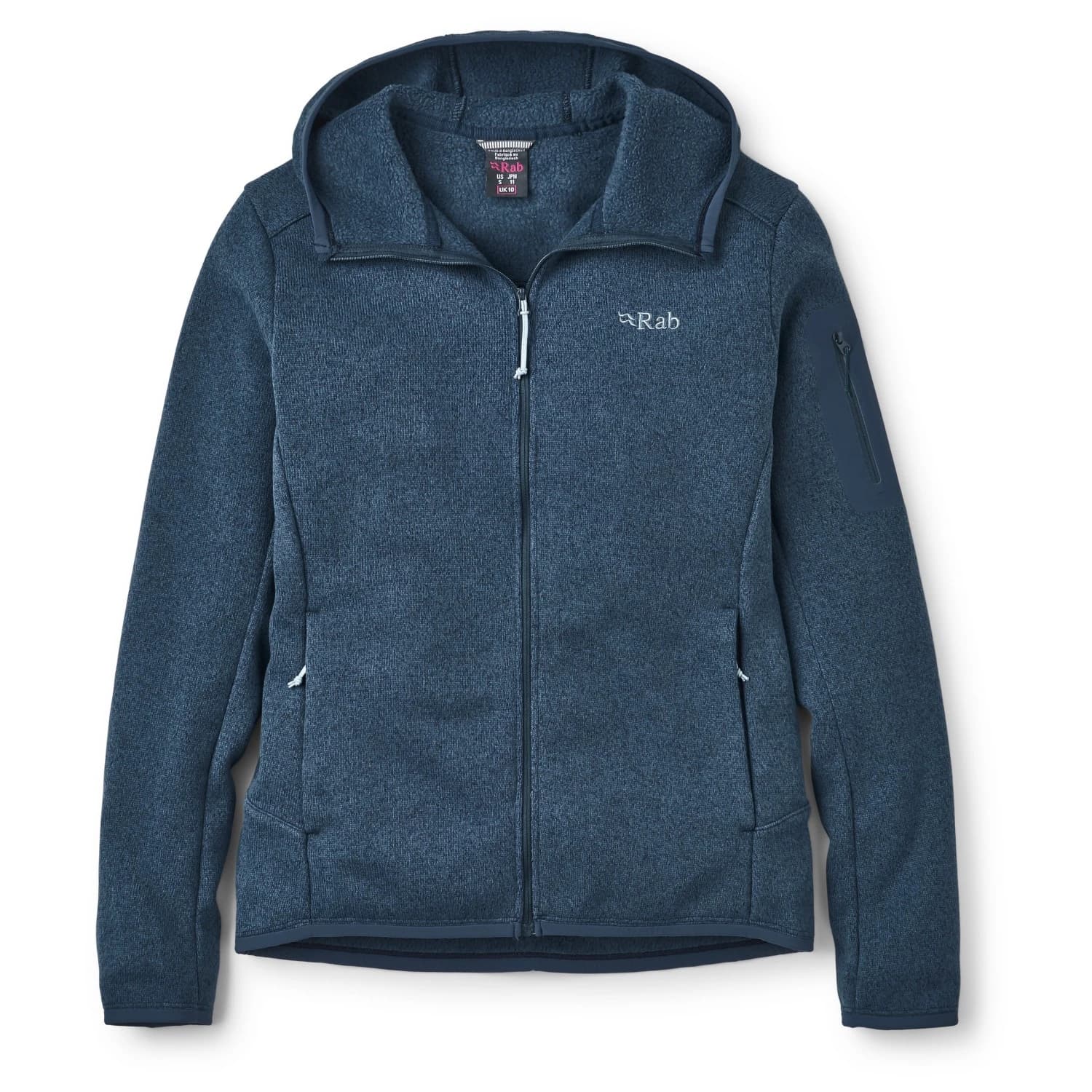 Дамско поларено яке Rab Women's Ryvoan Hoody Fleece jacket - Tempest Blue