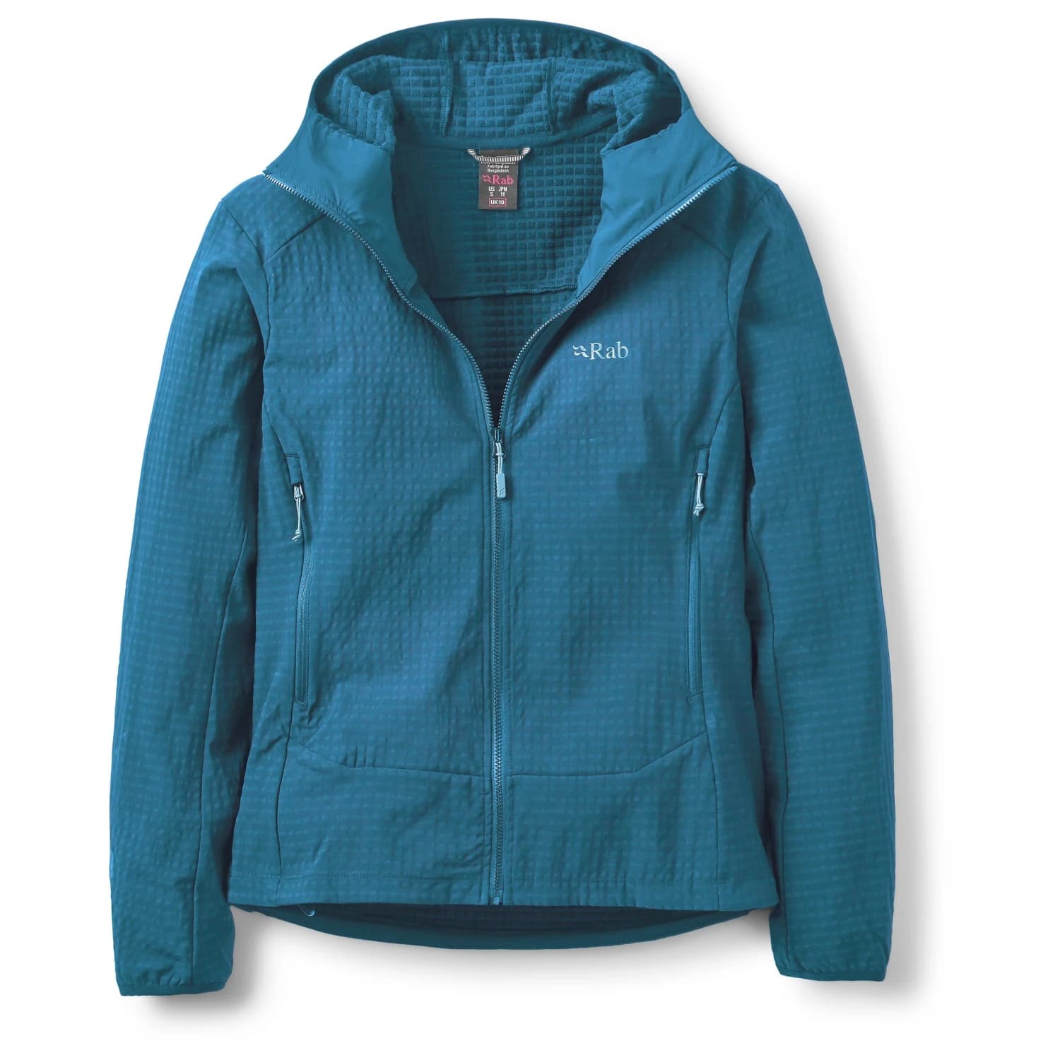 Дамско поларено яке Rab Women's Quantra Pro Hoody Fleece jacket - Tempest Blue