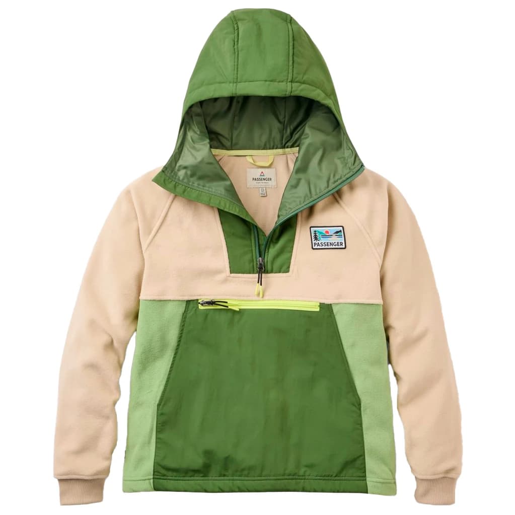 Дамски поларен пуловер Passenger Women's Alexander 3.0 Recycled Hooded Polar Fleece Fleece jacket - Feather / Wild Green