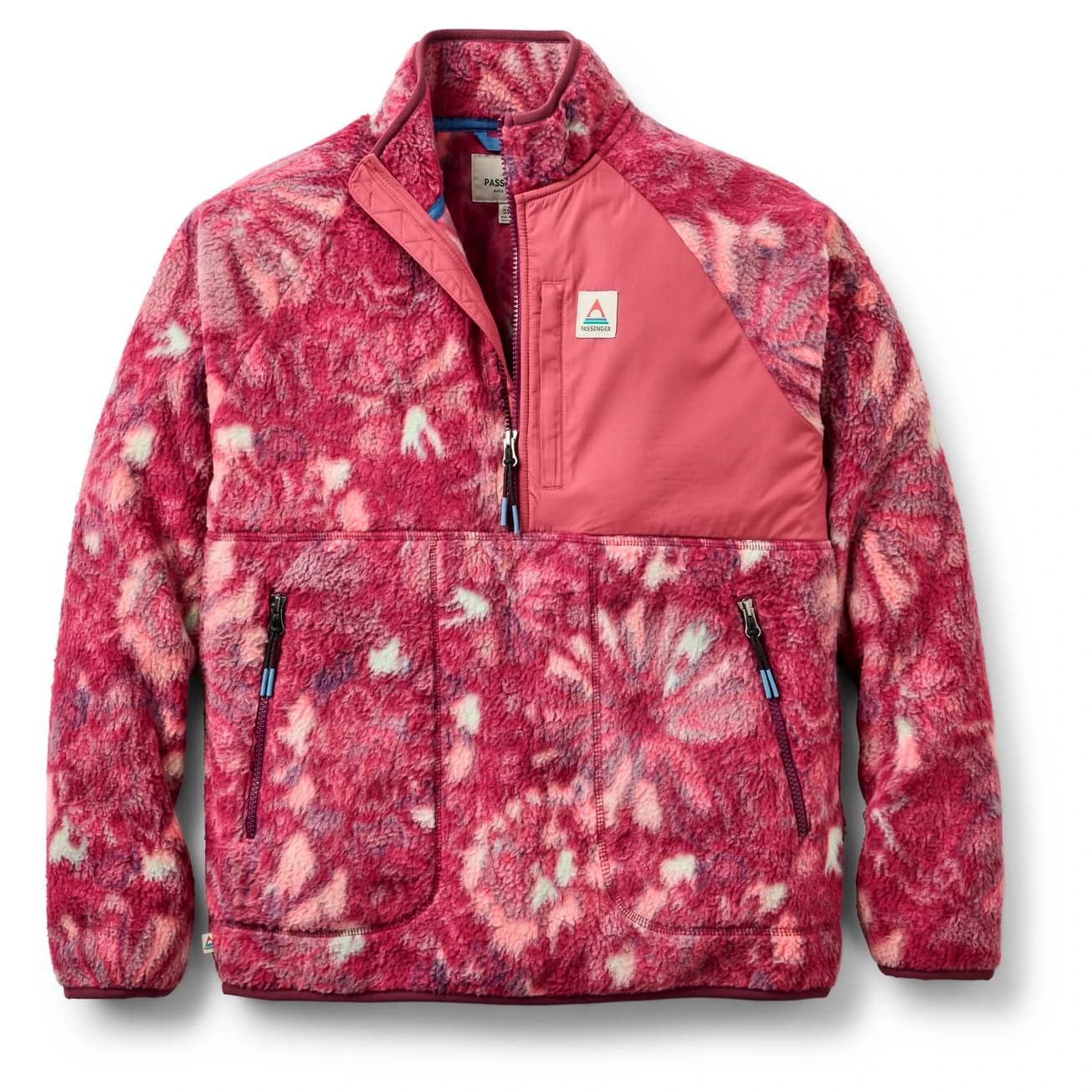 Дамски поларен пуловер Passenger Women's Home 1/4 Zip Recycled Sherpa Fleece Fleece jumper - Frost Fig