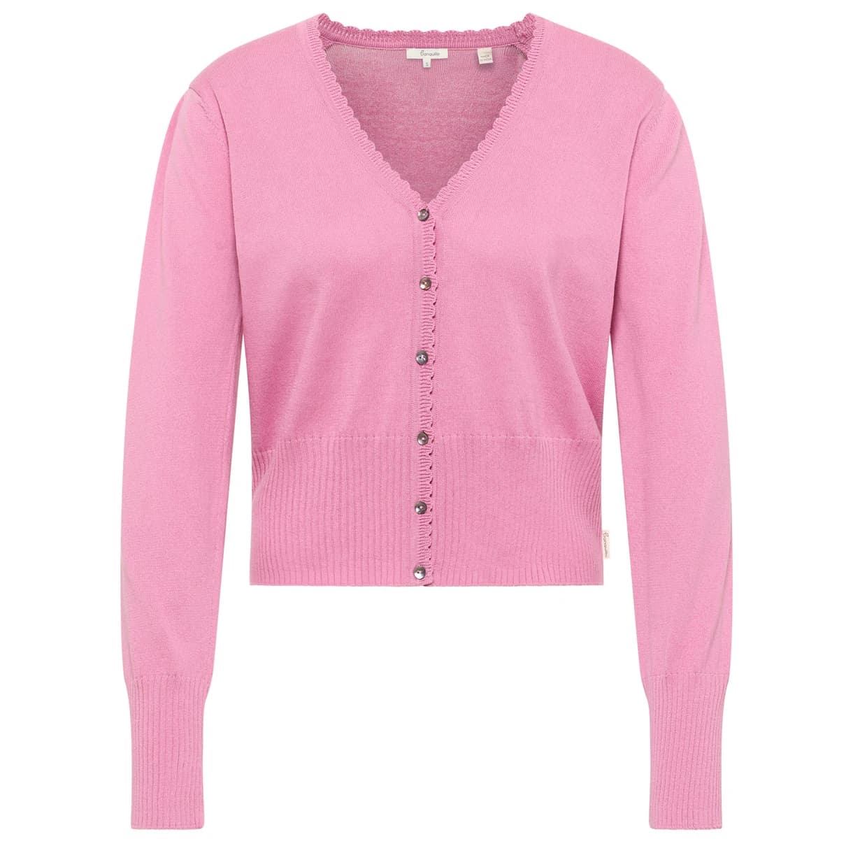 Дамско вълнено яке Tranquillo Women's Strickjacke Linaa Cardigan - Rose