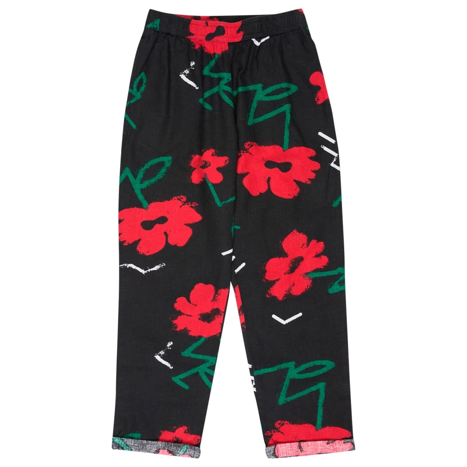 Дамски ежедневен панталон Quiksilver Women's Lomas Woven Pant Hemp Casual trousers - Black Street Floral 64