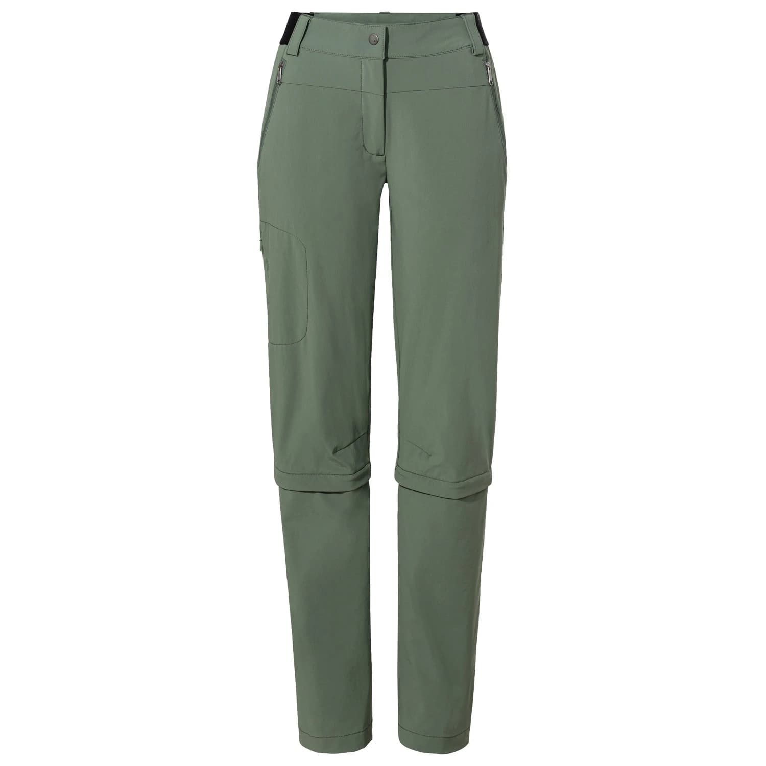 Дамски панталон със свалящи крачоли Vaude Women's Farley Stretch Capri T-Zip Pants III Zip-off trousers - Agave