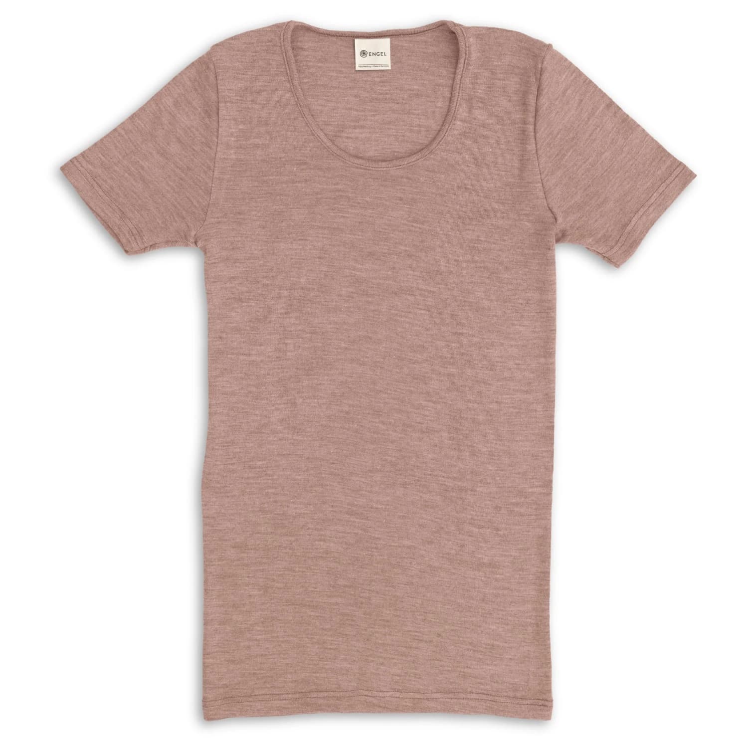 Дамско копринено термобельо Engel Women's Unterhemd S/S Merino base layer - Dustyrose