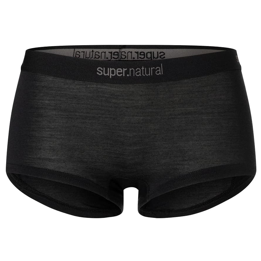 Дамско бельо super.natural Women's Tundra 175 Boyfriend Hipster Briefs - Jet Black