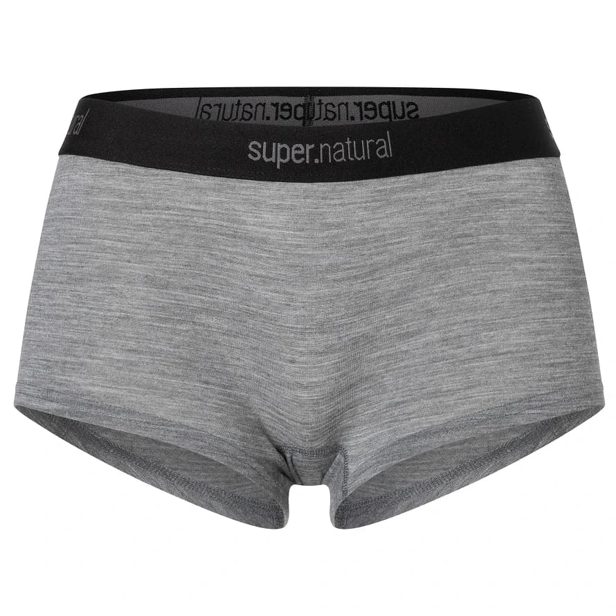 Дамско бельо super.natural Women's Tundra 175 Boyfriend Hipster Briefs - Cashmere Grey Melange