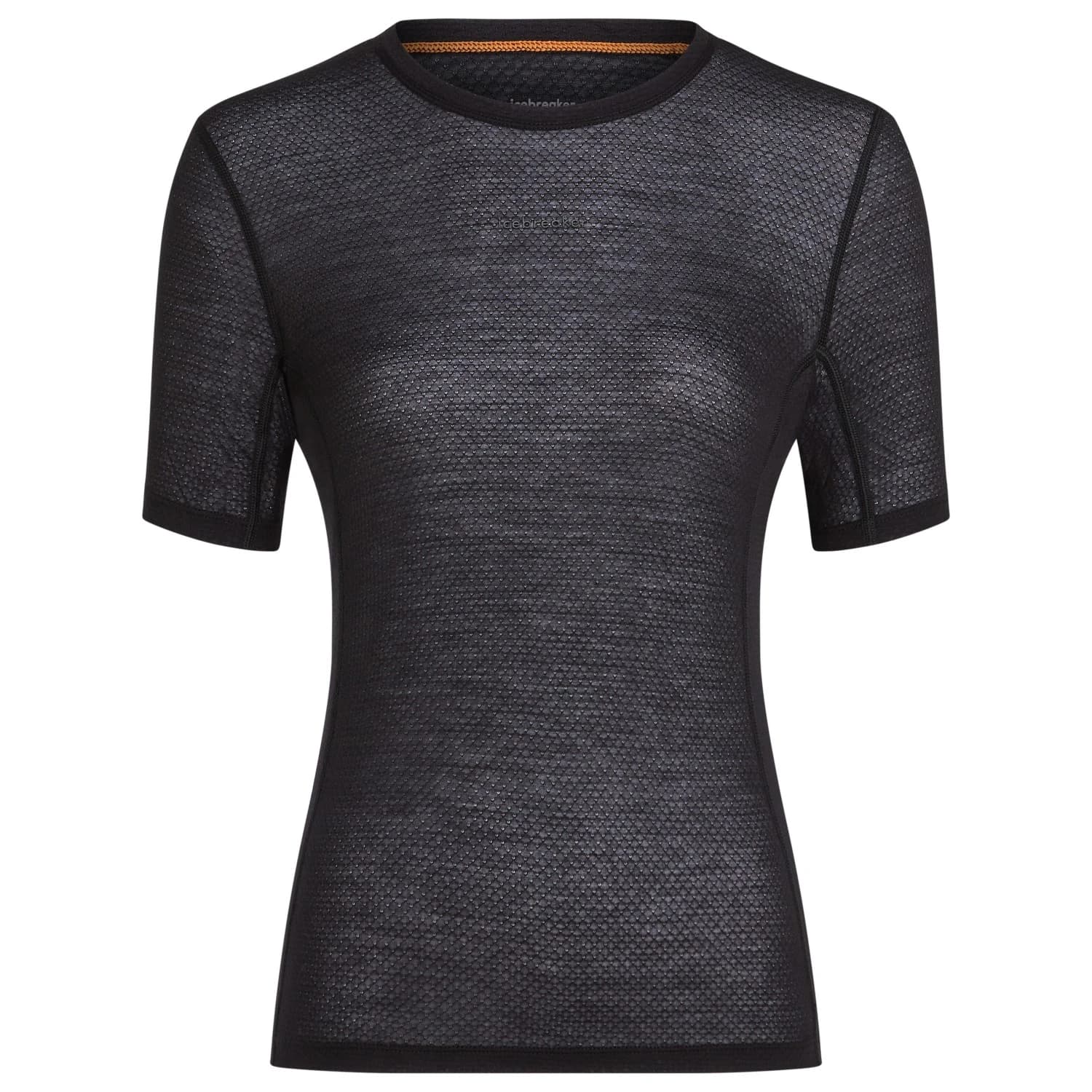 Дамски долна фланелка с къс ръкав Icebreaker Women's Mer 75 Cool-Lite Featherlight SS Crewe T-shirt - Black