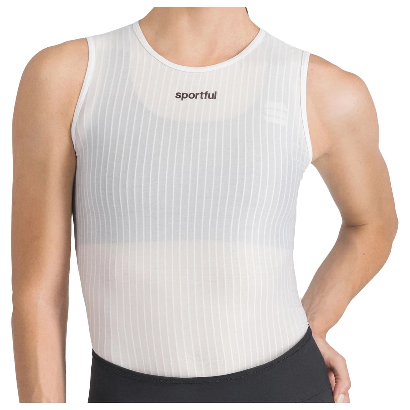 Дамско горнище Sportful Women's Pro Baselayer Sleeveless Cycling undershirt - White