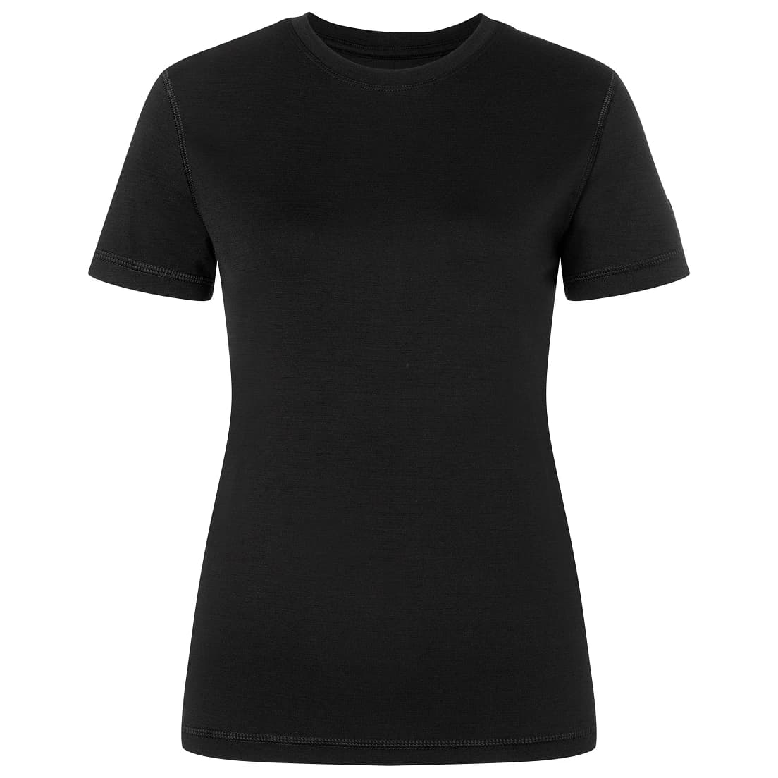 Дамски долна фланелка с къс ръкав super.natural Women's Lux Base Tee T-shirt - Jet Black