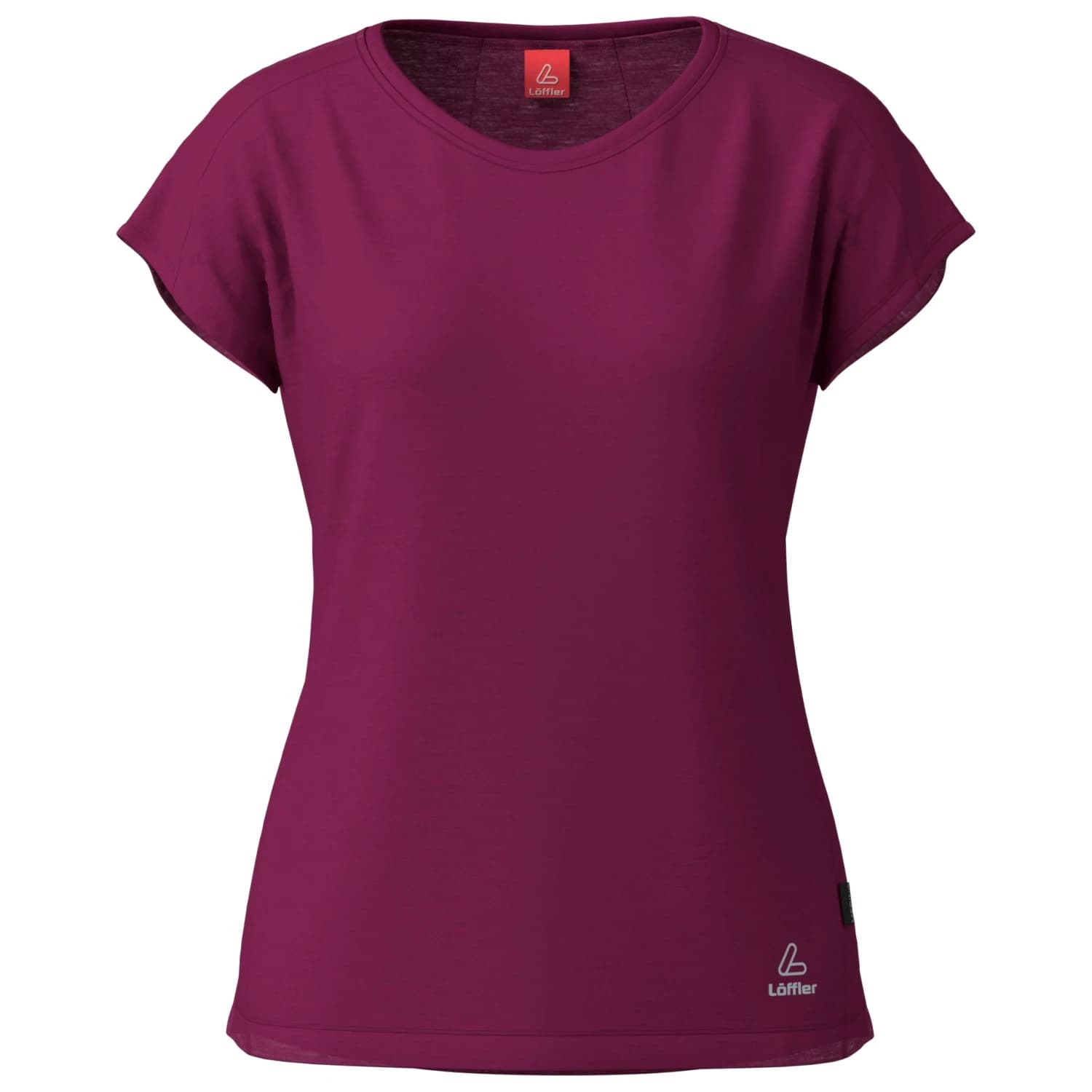 Дамско мериносово термобельо Löffler Women's Loose Shirt Merino Merino base layer - Bordeaux