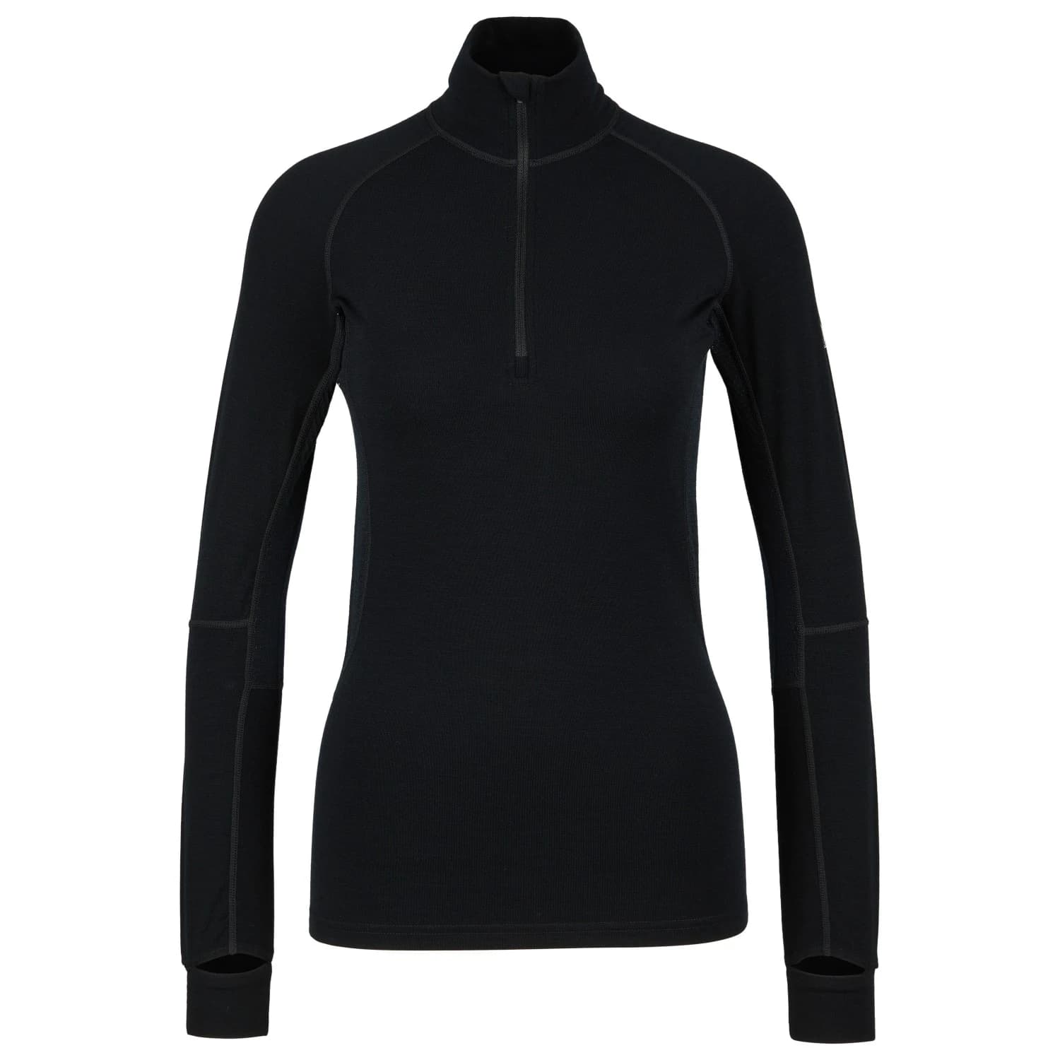 Дамска мериносова блуза Stoic Women's MerinoMesh150 SadjemSt. L/S Half Zip Merino base layer - Black