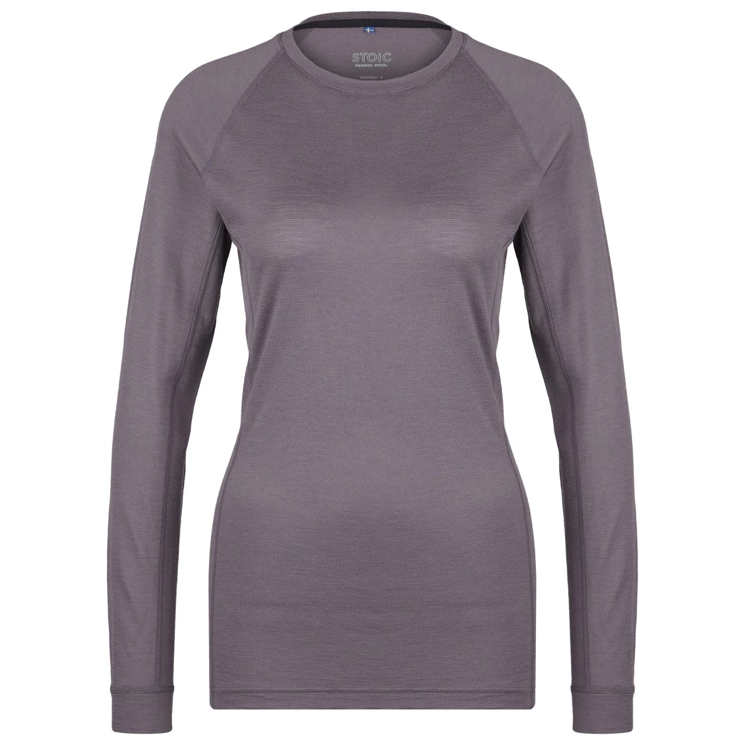 Дамско мериносово термобельо Stoic Women's Merino180 BengtSt. L/S Merino base layer - Dark Purple