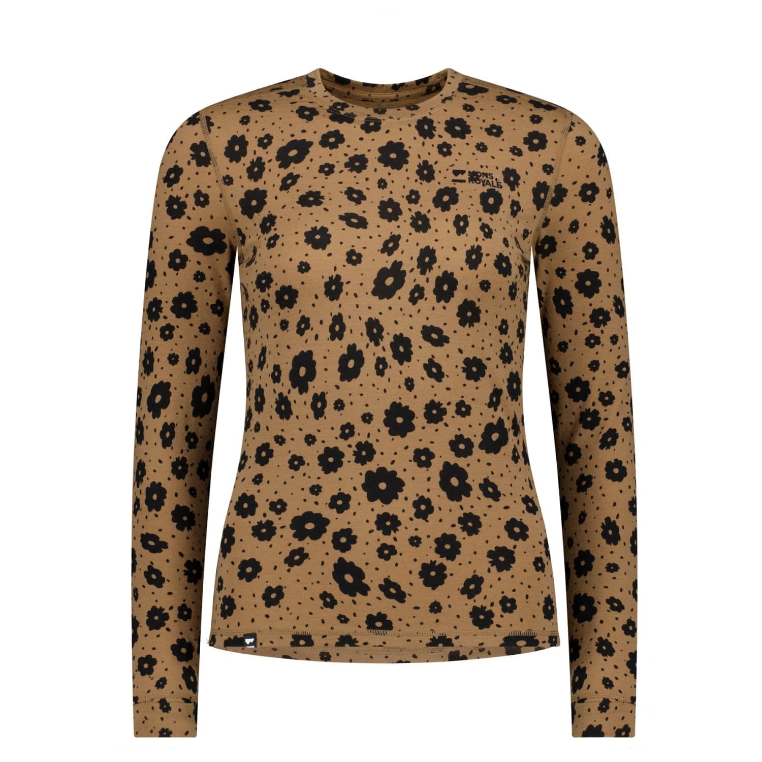 Дамско мериносово термобельо Mons royale Women's Cascade Merino Base Layer L/S Merino base layer - Aoraki Lily / Toffee