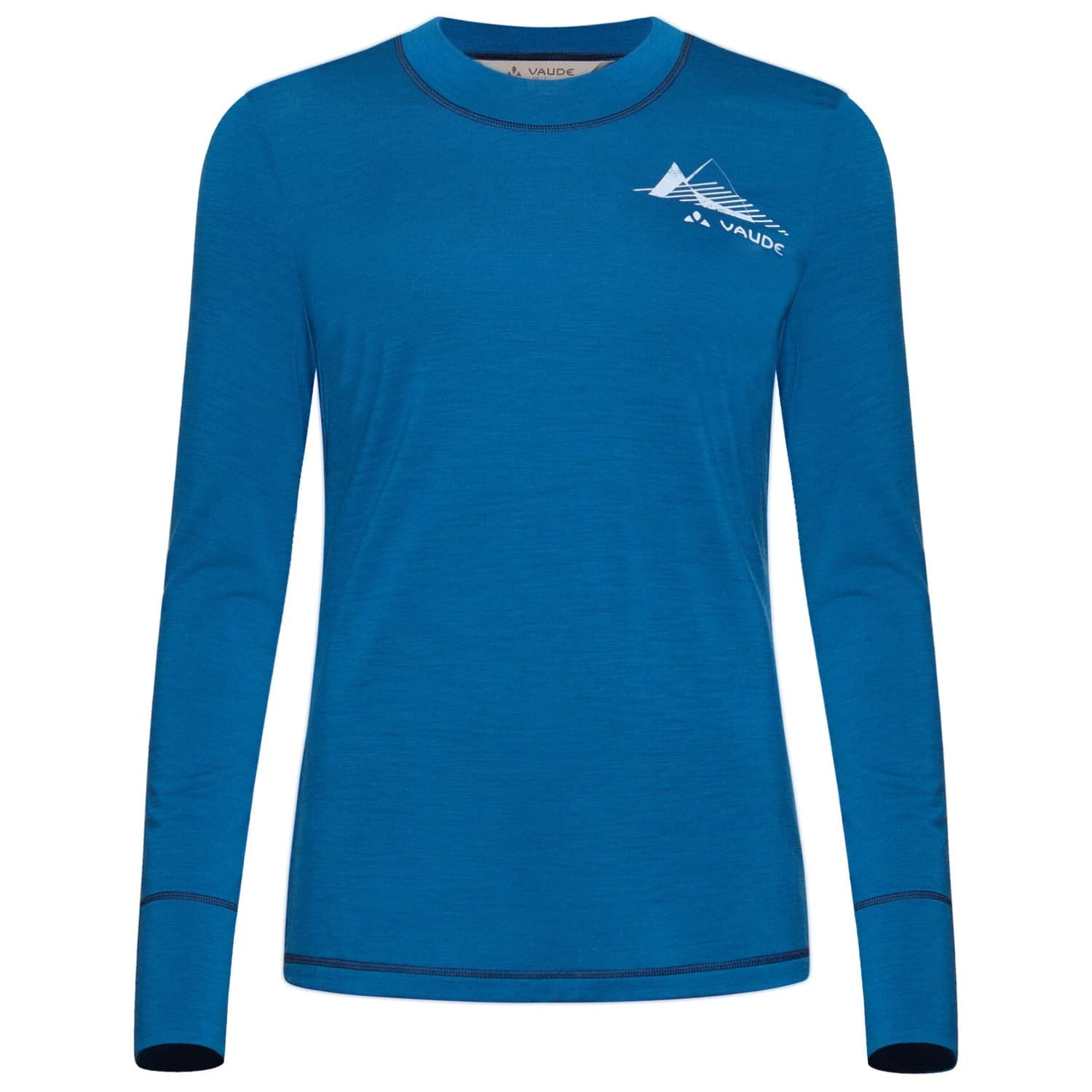 Дамско мериносово термобельо Vaude Women's Monviso Wool L/S T-Shirt II Merino base layer - Shore Blue