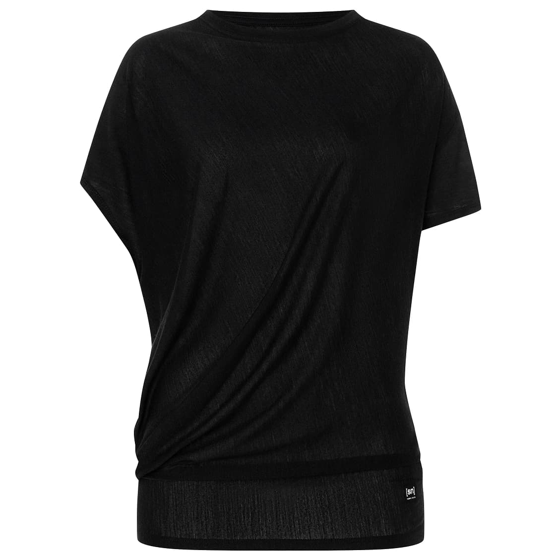Дамска мериносова блуза super.natural Women's Yoga Loose Tee T-shirt - Jet Black