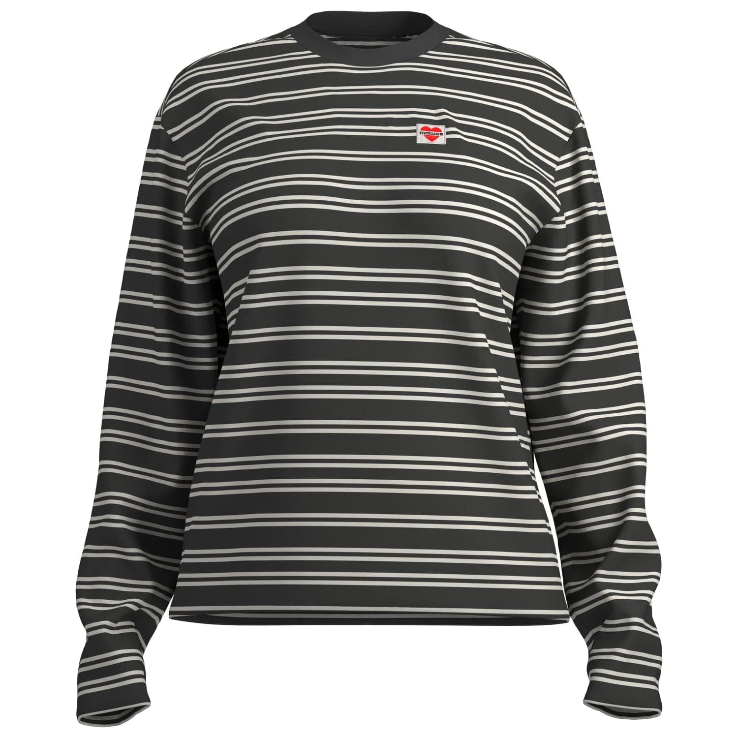 Дамски пуловер Maloja Women's MawenziM. Jumper - Deep Black Stripe