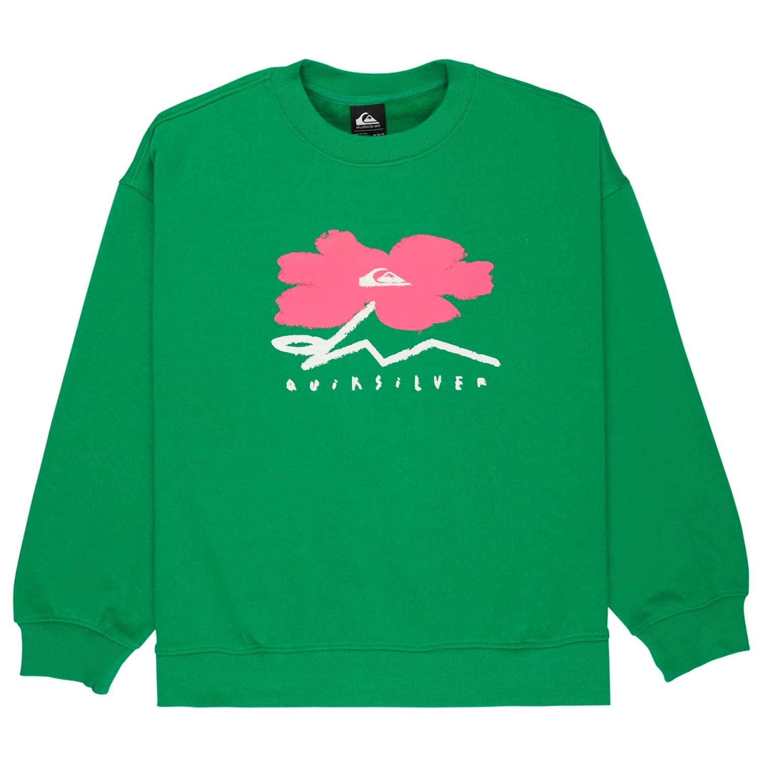 Дамски пуловер Quiksilver Women's Standard Crew Jumper - Leprechaun