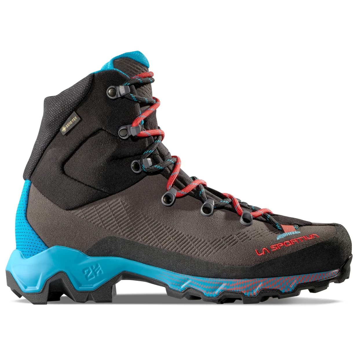 Дамски туристически обувки La Sportiva Women's Aequilibrium Trek GTX Walking boots - Carbon / Malibu Blue