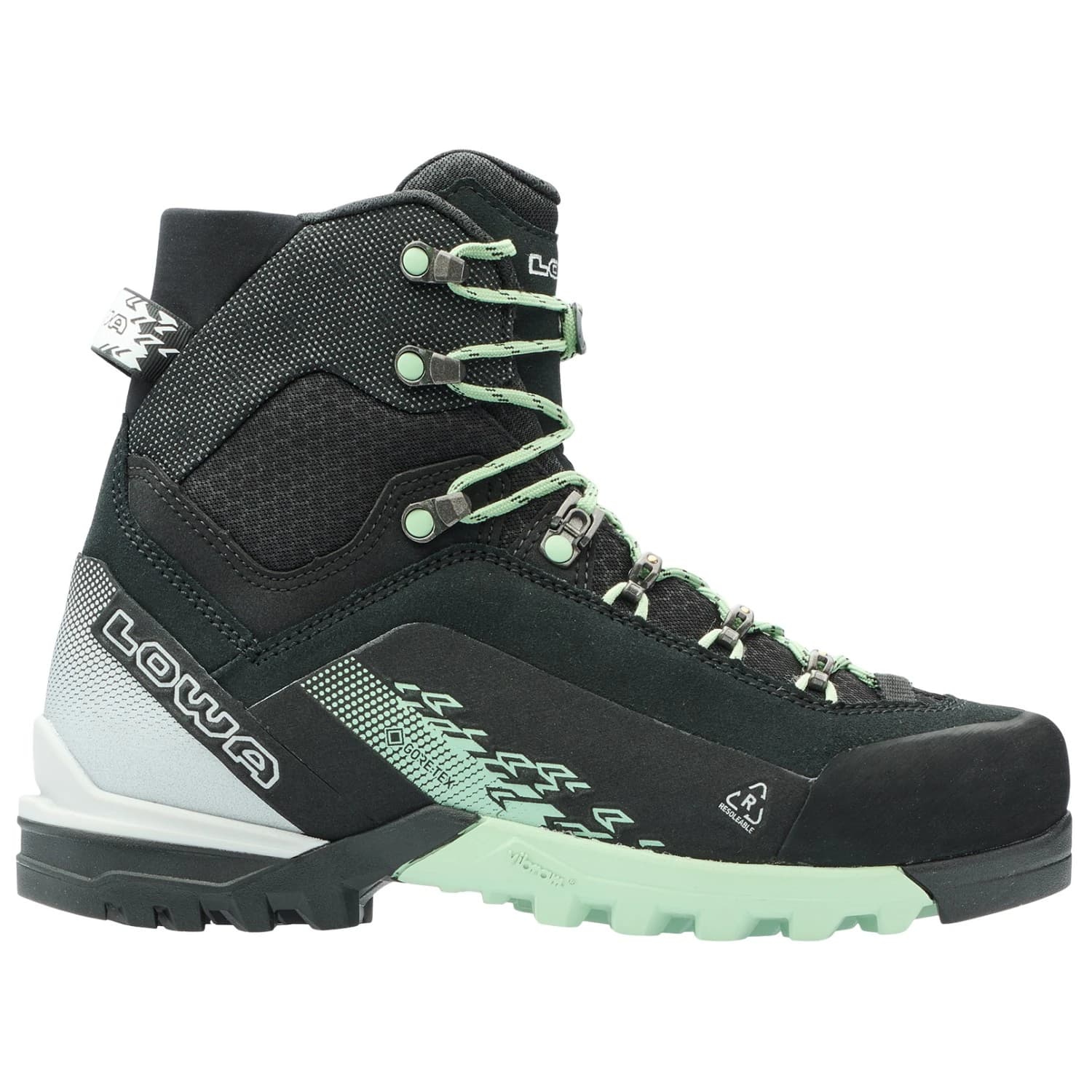 Дамски алпийски обувки Lowa Women's Cervino GTX Mid Mountaineering boots - Black / Smoke Green