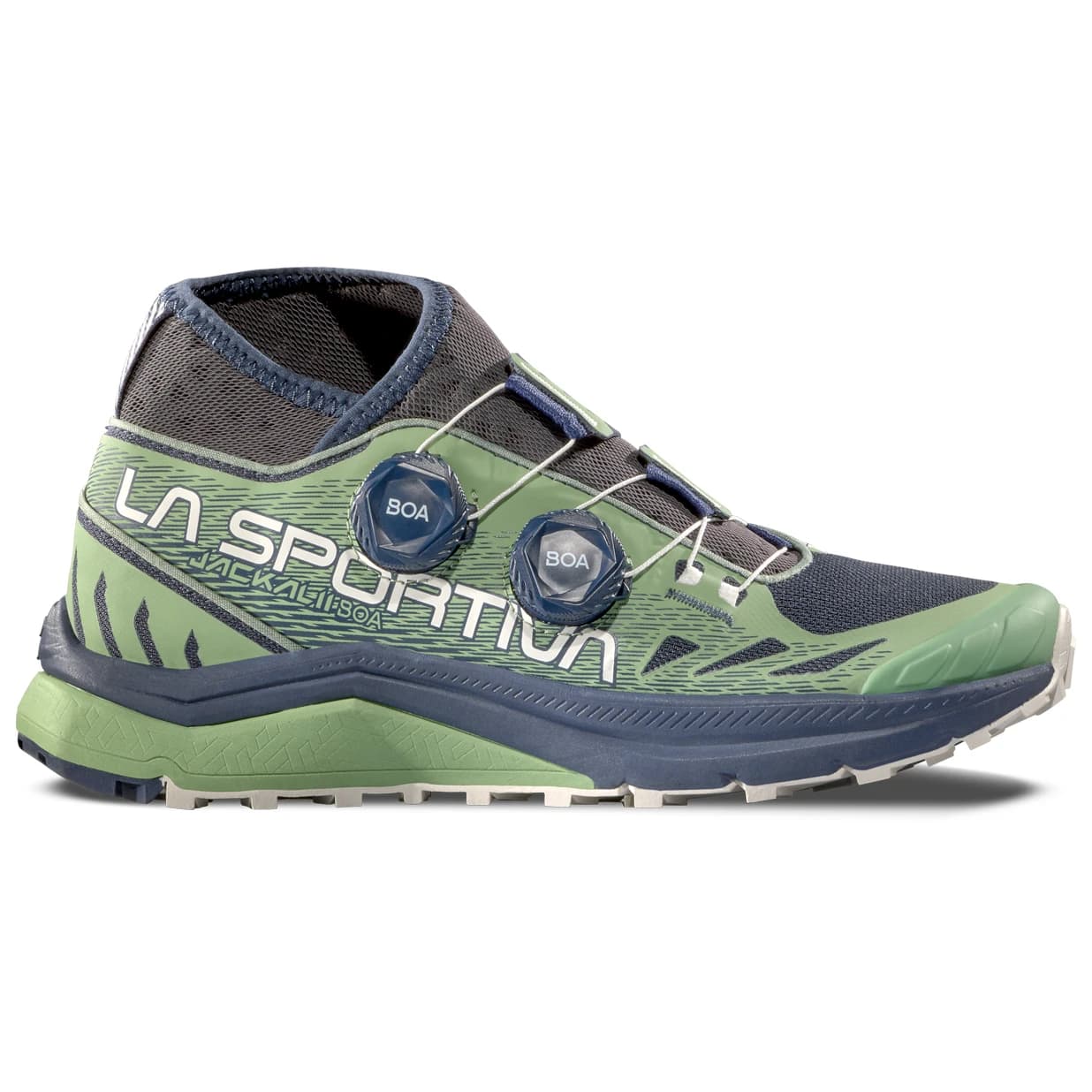 Дамски обувки за трейл La Sportiva Women's Jackal II Boa Trail running shoes - Night Sky / Aspen Green