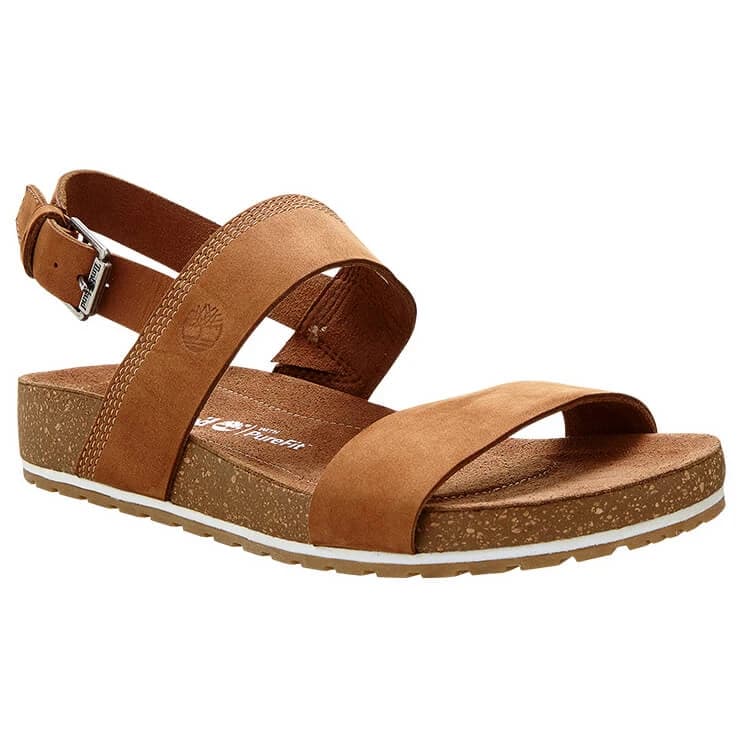 Дамски сандали Timberland Women's Malibu Waves 2-Bands Sandal - Saddle