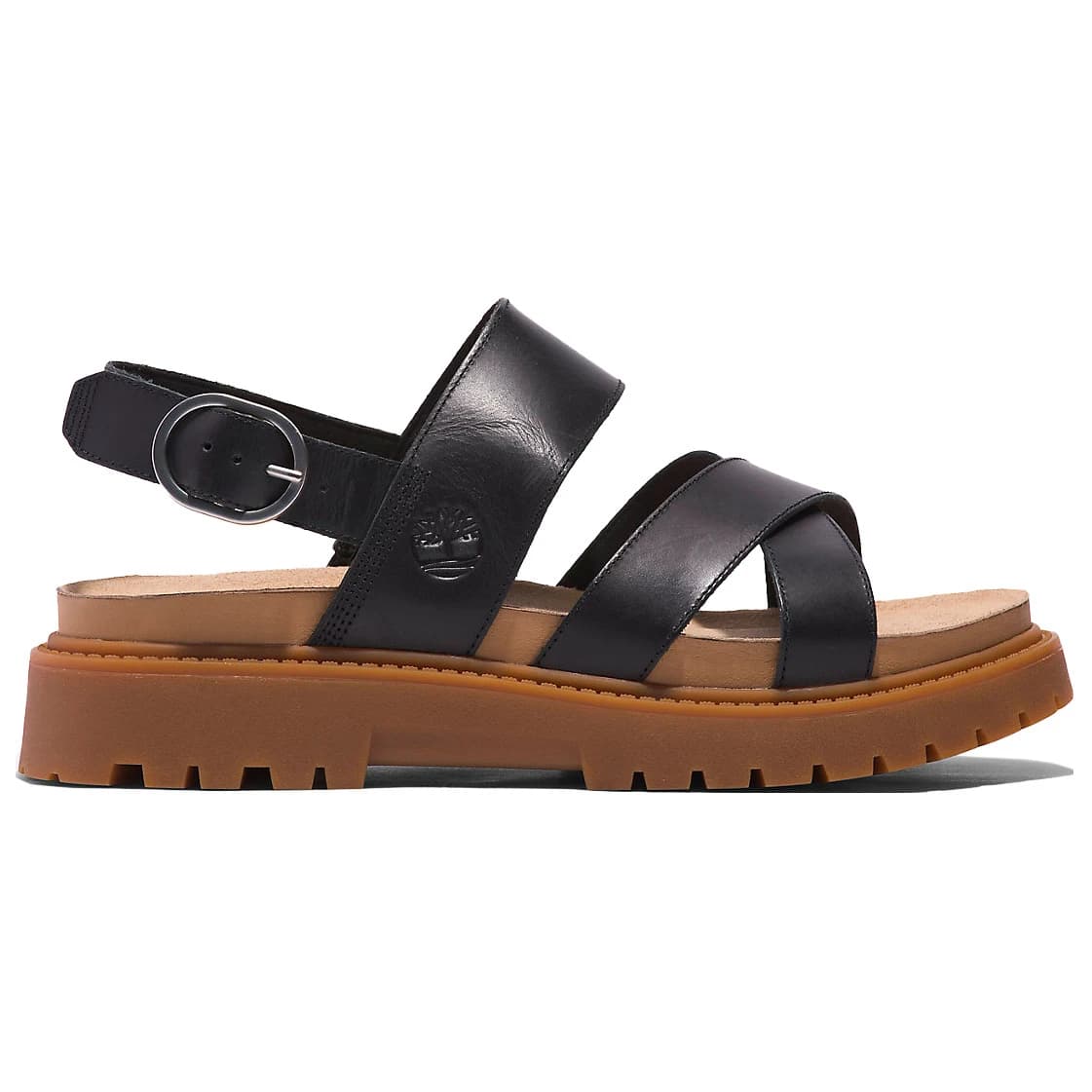 Дамски сандали Timberland Women's Clairemont Way Cross-Strap Sandal - Black Full Grain