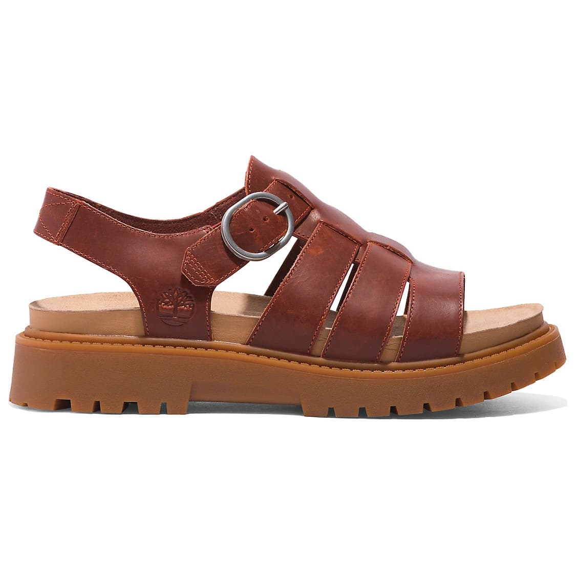 Дамски сандали Timberland Women's Clairemont Way Fisherman Sandal - Dark Red Full Grain