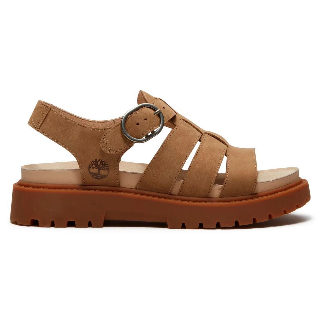 Дамски сандали Timberland Women's Clairemont Way Fisherman Sandal - Medium Beige Nubuck