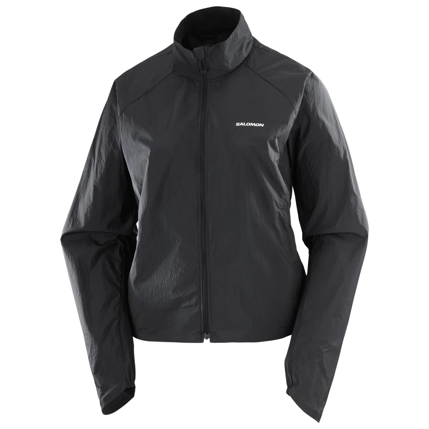 Дамско яке за бягане Salomon Women's SHKout Fly Windproof jacket - Deep Black