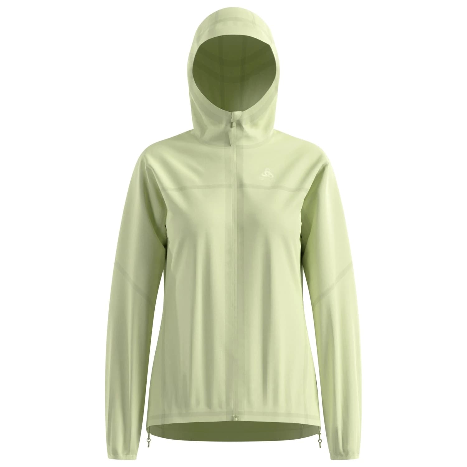 Дамско яке за бягане Odlo Women's X-Alp Waterproof Jacket Running jacket - Shadow Lime
