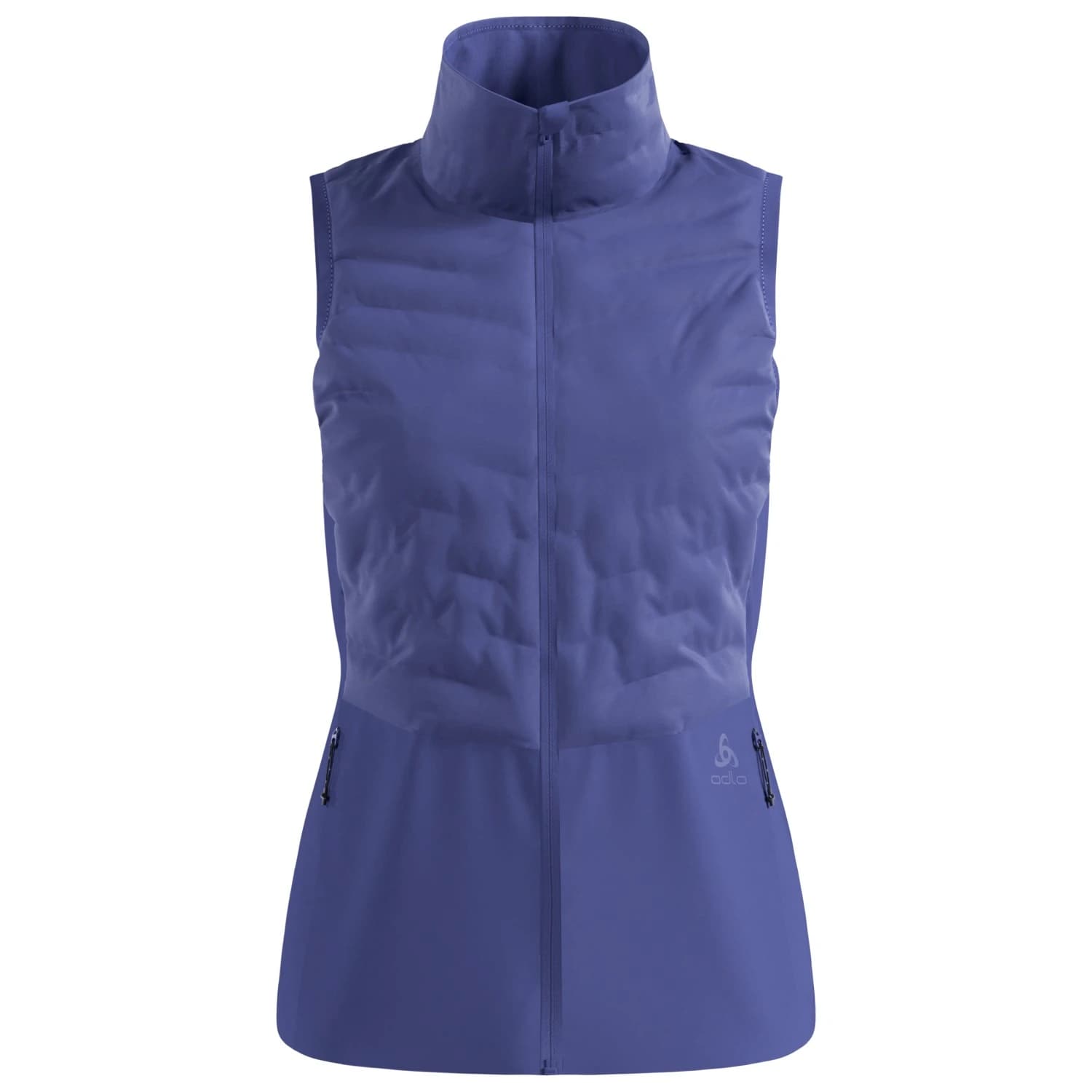 Дамски елек за бягане Odlo Women's Vest Zeroweight Insulator Running vest - Skipper Blue