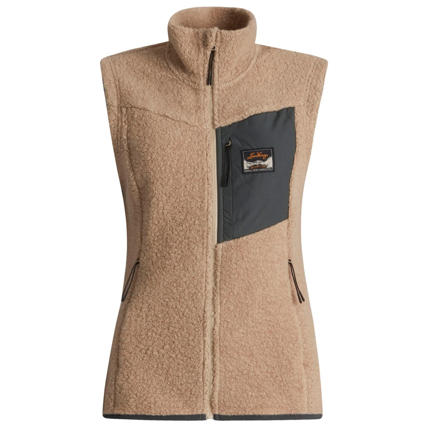 Дамски вълнен елек Lundhags Women's Flok Wool Pile Vest Wool vest - Sand II