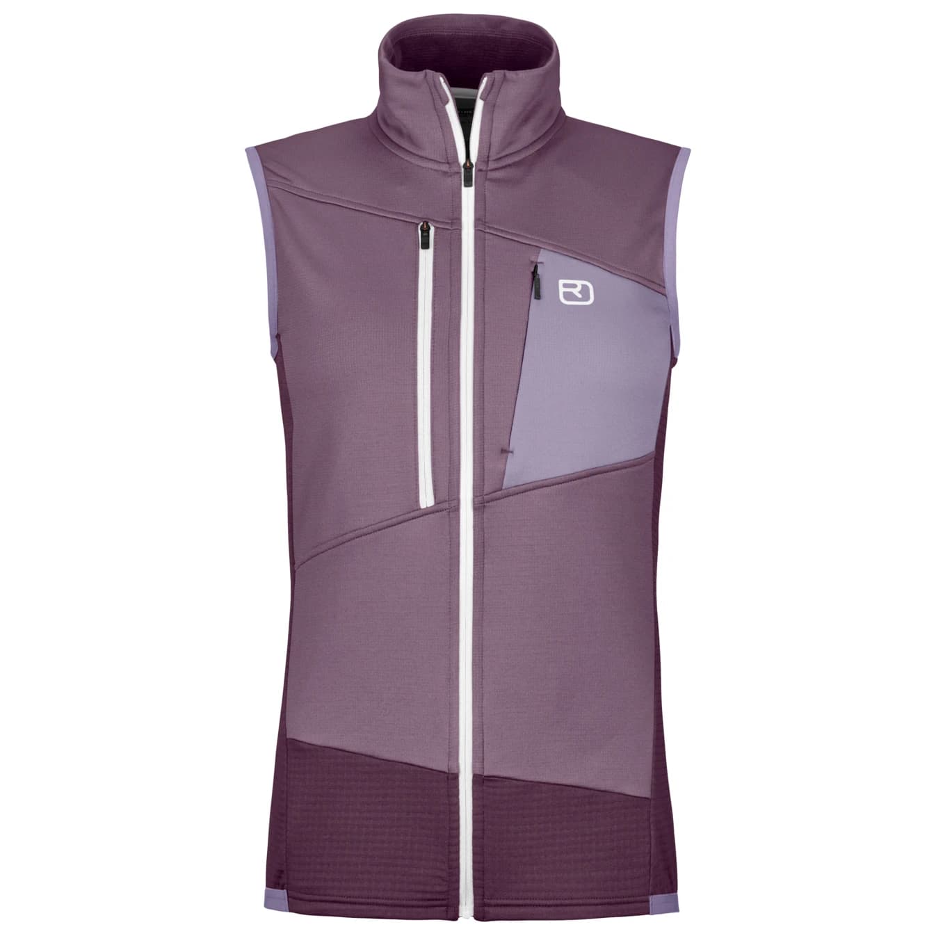 Дамски вълнен елек Ortovox Women's Fleece Grid Vest Fleece vest - Dark Wild Berry
